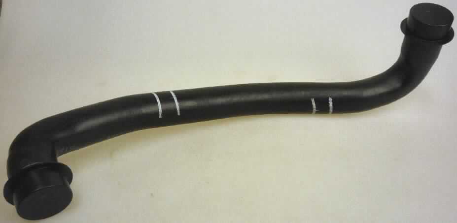 Angabe des Antragstellers: 
Rubber hose aus Nitril-Butadien-Kautschuk

Feststellungen an einem Warenmuster:
Schwarzer, elastischer, gewinkelter Schlauch ohne Anschlussstücke und ohne Verstärkung.

Befund:
Schläuche aus Weichkautschuk ohne Formstücke und ohne Verstärkung werden von der Unterposition 4009 1100 erfasst.