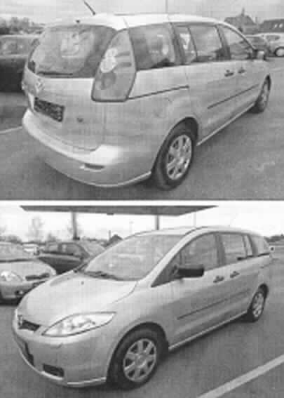 Kraftfahrzeug für den Transport von Waren (MAZDA 5, FIN: JMZCR19R670155129), Foto siehe Anlage,
- aus einem Personenkraftwagen umgebautes, geschlossenes fünftüriges Fahrzeug,
- laut Antragsangaben:
- - mit einem Dieselmotor,
- - mit einem Hubraum von 1998 cm³ ,
- - mit einer Nutzlast von ca. 730 kg,
- - mit einem zulässigen Gesamtgewicht von 2225 kg,
- - gebraucht,
- - mit zwei Schiebetüren im hinteren Bereich,
- - mit einer Sitzreihe mit zwei Sitzplätzen (einschließlich Fahrer),
- - mit einem durch eine dauerhaft angebrachte Trennwand hinter der vorderen Sitzreihe vom
    Fahrgastraum abgetrennten Laderaum,
- - befindet sich im Ladebereich eine mit sog. Güterbefestigungspunkten ausgestattete
    Bodenplatte, die dauerhaft am Fahrzeug befestigt und zusätzlich mit einer Rutschmatte
    ausgerüstet ist,
- - besitzt der Ladebereich weder Sitze noch Sicherheitsgurte,
- - wurden Verankerungs- oder Befestigungspunkte zum Einbau weiterer Sitze oder Sicherheits-
    gurte dauerhaft unbrauchbar gemacht,
- - kann die Beladung über die Heckklappentür erfolgen,
- die Gesamtkonzeption des Fahrzeuges lässt erkennen, dass es sich um ein Fahrzeug 
  handelt, das überwiegend zum Transport von Waren bestimmt ist.

"Kraftfahrzeug für den Transport von Waren, kein Muldenkipper, mit Kolbenverbrennungsmotor mit Selbstzündung (Dieselmotor), mit einem zulässigen Gesamtgewicht von weniger als 5 Tonnen, nicht zum Befördern von Waren mit starker Radioaktivität bestimmt, mit Motor mit einem Hubraum von weniger als 2500 cm³, gebraucht"