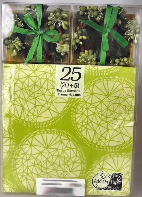 Bei dem vorliegenden Warenmuster handelt es sich um ein einseitig weißen, auf der anderen Seite farbig bedruckten Zuschnitt eines dreilagigen Vlieses aus Papier aus Zellstofffasern (chemischer Halbstoff aus Holz, (Abmessungen etwa 33,0 x 33,0 cm, zweimal auf etwa 16,5 x 16,5 cm gefaltet). Die obere Lage ist auf der Schauseite mit Abbildungen von stilisierten Bällen Blütenständen bedruckt. Die drei Lagen sind an den Rändern durch Pressen und Prägen miteinander verbunden. Die Servietten sind zu 25 Stück in einer klarsichtigen Kunststofffolie gemeinsam mit sog. Kerzenringen (nicht Gegenstand dieser Auskunft) in einer Schachtel aus Kunststoffbox verpackt. 

Abbildung siehe Anlage.

Derartige Waren gehören als " Servietten, aus Vliesen aus Zellstofffasern" zur Codenummer 4818 3000 00 des Integrierten Zolltarifs der EG (TARIC).