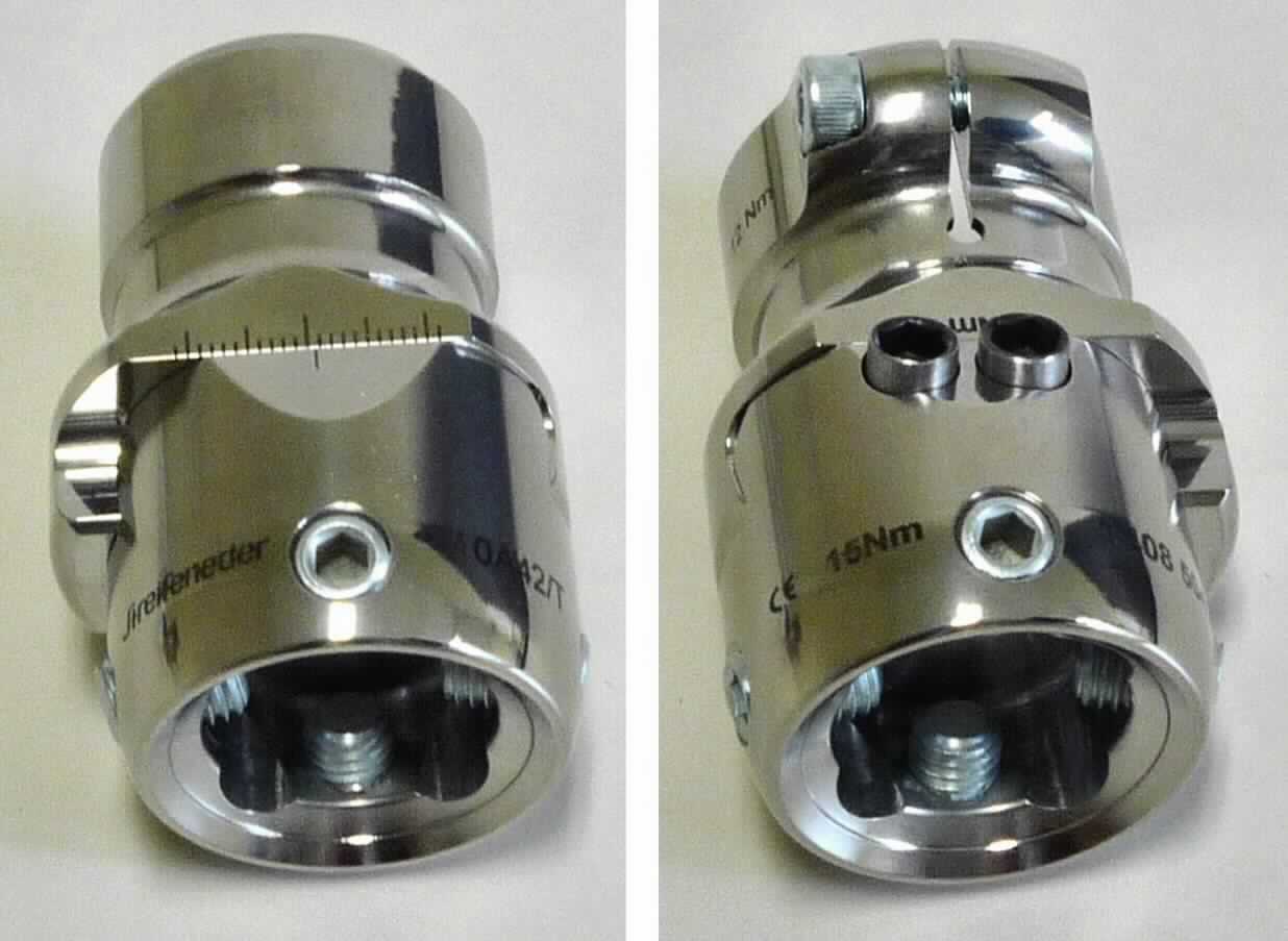 Sog. Verschiebeadapter, Art.-Nr. 10A42/T, bestehend aus einer spezifischen, zylinderförmigen, massiven Vorrichtung aus Titan, mit einer Gesamthöhe von 68 mm, Gewicht 185 g, einseitig mit einem Durchmesser von 30 mm zur Aufnahme eines Rohradapters einer Beinprothese (nicht Gegenstand dieser Auskunft), mit vier eingeschraubten Justierschrauben in Form von Gewindestiften (Art.-Nr. 22A2/M8x12), einer Zylinderschraube M5x16, einer Anschlagschraube (Art.-Nr. 22A2/M5x8) sowie zwei Spannschrauben zur Fixierung (Art.-Nr. 22A3/M6x8). Über die vier Justierschrauben sind statische Korrekturen während des Aufbaus, der Anprobe sowie nach der Fertigstellung der Prothese durchführbar: Verschiebejustierung +/- 11 mm.
Äußere Form: siehe Abbildung in der Anlage.
Der Verschiebeadapter wird direkt an einen Rohradapter montiert und wird für die prothetische  Versorgung der unteren Extremität verwendet. Der Adapter ermöglicht zusätzliche Verschiebejustierungen zwischen Prothesenschaft und Rohradapter. Durch die Position des Verschiebeadapters auf dem Modularrohr wird die Translationsrichtung bestimmt. Der Verschiebeweg wird über die Anschlagschraube begrenzt.

Die Ware, welche mit einer Anleitung in einer Kunststofftüte verpackt ist, wird als "Teil, erkennbar hauptsächlich für ein künstliches Körperteil für Menschen (Beinprothese), nicht von den Unterpositionen (KN) 9021 2110 bis 9021 3910 erfasst" eingereiht.