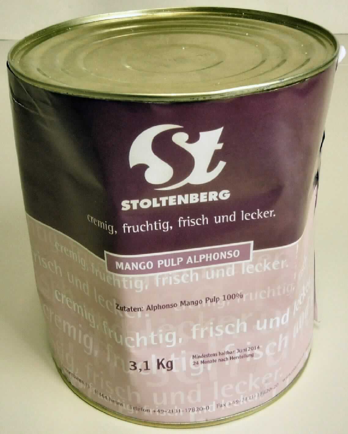 Mangopüree.

Antragsangaben (als zutreffend unterstellt): Mangopüree in Dosen. Brix: min. 16. Haltbarmachung: konserviert (sterilisiert) in Dosen. Doseninhalt: 3,1 kg. Verwendung: zur Eisherstellung.

Beschaffenheit der zur vZTA DE 10160/13-1 vorgelegten Warenprobe: orangefarbenes, homogenes, leicht viskoses Fruchtpüree, süß und fruchtig nach Mango schmeckend. Aufmachung: in Konservendosen mit umlaufender Papierbanderole. Warenaufschrift (auszugsweise): "Mango Pulp Alphonso; cremig, fruchtig, frisch und lecker; 3,1 kg."
Alkoholzusatz (gemäß Angabe): nicht enthalten. Zugesetzter Zucker i. S. der ZAnm 3 zu Kap 20: enthalten.

Früchte, in anderer Weise zubereitet oder haltbar gemacht, anderweit weder genannt noch inbegriffen, ohne Zusatz von Alkohol, mit Zusatz von Zucker, in unmittelbaren Umschließungen mit einem Gewicht des Inhalts von mehr als 1 kg, tropische Früchte, Mangofrüchte, keine Flocken oder Pulver, Mangomark der Gattung Mangifera, andere.