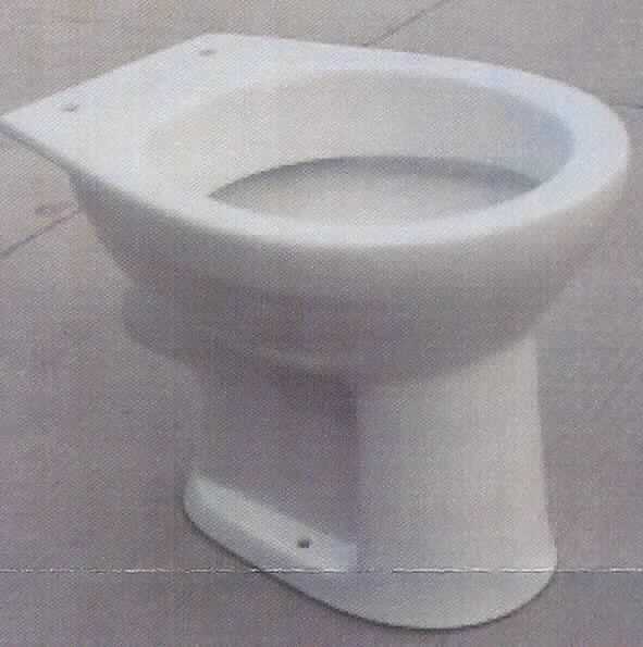 Keramisches Klosettbecken, sog. Stand-Flachspül-WC, Order Nr. 221.148, Foto siehe Anlage,
ein Warenmuster wurde nicht vorgelegt, die Einreihung erfolgt anhand der Antragsangaben,
- weißes Toilettenbecken (WC) zum Aufstellen,
- keramisches Erzeugnis, nach vorheriger Formgebung gebrannt, tonmineralhaltiges Material enthaltend,
- aus Porzellan,
- zu sanitären Zwecken.

"Keramisches Klosettbecken zu sanitären Zwecken, aus Porzellan"