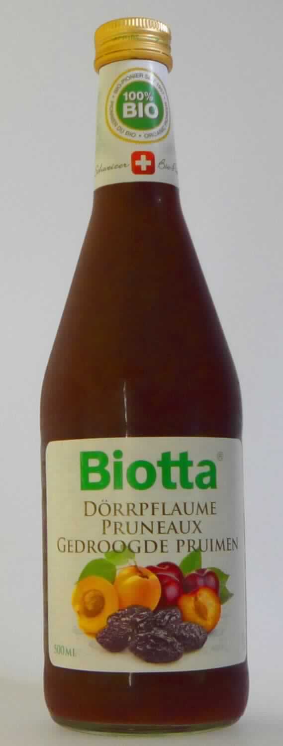 Fruchtgetränk.

Antragsangaben (als zutreffend unterstellt): Biotta Dörrpflaume. 

Beschaffenheit des vorgelegten Warenmusters: Aufmachung: 500 ml-Glasflasche mit Schraubverschluss. Aufschrift, auszugsweise: Frucht-Direktsaftcocktail mit Dörrpflaumen- und Aprikosenpüree. Zutaten: Pflaumensaft, Dörrpflaumenpüree, Traubensaft, Aprikosenpüree, Aroniasaft, Zitronensaft. Inhalt: rot-braune, trübe, leicht viskose Flüssigkeit, süß, säuerlich, fruchtig, nach Pflaume schmeckend. 
Alkohol (gemäß Angaben): nicht enthalten. Erzeugnisse bzw. Fette aus Erzeugnissen der Positionen 0401 bis 0404 (gemäß Angaben): nicht enthalten. Saccharose oder Invertzucker (gemäß Angaben): enthalten.

Anderes nicht alkoholhaltiges Getränk, anderes als in den UPos. 2202 9011 bis 2202 9015 der KN genannt, Zucker enthaltend (Saccharose oder Invertzucker), kein mit Wasser verdünnter oder kohlensäurehaltiger Frucht- oder Gemüsesaft.