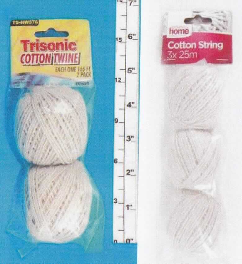 Garne, sog. Bindfaden-Sets, Foto siehe Anlage,
- in zwei verschiedenen Ausführungen in einem Polybeutel mit bedrucktem Pappaufhänger aufgemacht,
- aus 100 % Baumwolle,
- gezwirnt, ohne Unterlage und mit einer S-Drehung als letzter Drehung (u. a. deshalb kein Nähgarn),
- Artikel EAN: 2076556561638:
-- 2 Stück im Set, jeweils mit einer Lauflänge von laut Antrag 60 m,
-- mit einem Titer von laut Antrag 7.500 dtex (somit kein Bindfaden der Position 5607),
-- als Kugeln mit einem Gewicht von 40 g/Stück (Garn in Aufmachungen für den Einzelverkauf),
- Artikel EAN: 2076556561645:
-- 3 Stück im Set, jeweils mit einer Lauflänge von laut Antrag 25 m,
-- mit einem Titer von laut Antrag 10.000 dtex (somit kein Bindfaden der Position 5607),
-- als Kugeln mit einem Gewicht von 26 g/Stück (Garn in Aufmachungen für den Einzelverkauf).

"Garne aus Baumwolle (andere als Nähgarne), in Aufmachungen für den Einzelverkauf,
 mit einem Anteil an Baumwolle von mehr als 85 GHT"