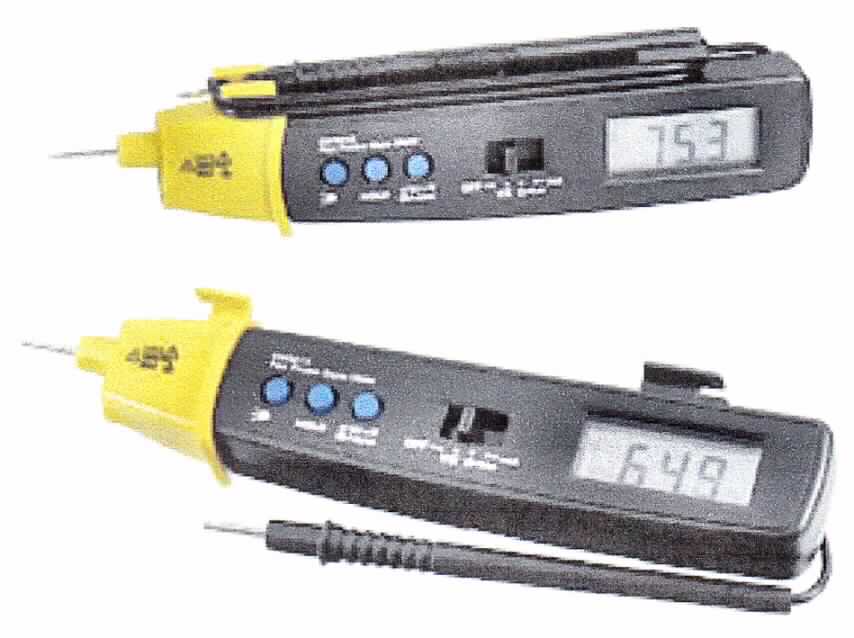 Messgerät, so genannter Stift-Multimeter EM 3213, im Wesentlichen bestehend aus einem ca. 185 x 40 x 20 mm (L x B x H) großen stiftähnlichen Gehäuse mit verschiedenen Bedienvorrichtungen und einer Flüssigkristallanzeige.
Das Gerät dient gleichermaßen dem Messen der elektrischen Größen Gleich-/Wechselstrom, Gleich-/Wechselspannung und Widerstand.
Abbildung: siehe Anlage
Die Ware wird als "Multimeter zum Messen oder Prüfen elektrischer Größen, ohne Registriervorrichtung, nicht für zivile Luftfahrzeuge bestimmt" eingereiht.