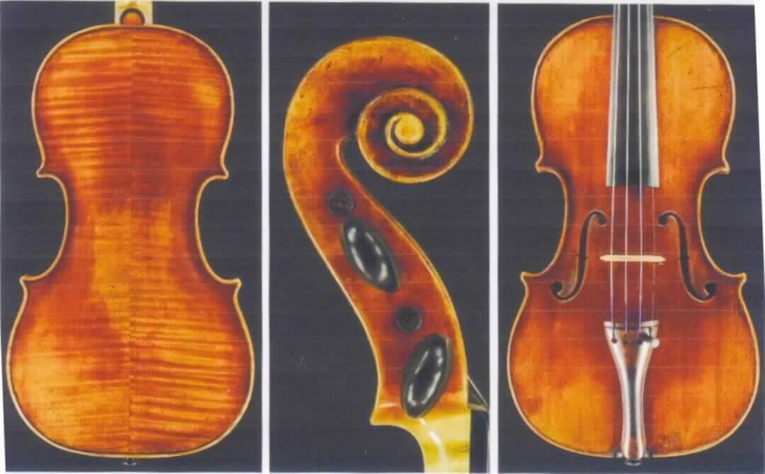Violine von Francesco Gofriller, Italien um 1719, s. Foto.
Es handelt sich um eine Violine mit einer Unterseite aus Ahorn- und einer Oberseite aus Fichtenholz. Das Musikinstrument ist mit einer hellorangen Lackierung versehen. Es ist in gutem Zustand und die wesentlichen Teile, wie Boden, Decke, Zargen und Schnecke sind original. 
Das Musikinstrument stammt nachweislich aus Udine, ist von hohem Wert und stellt sich als Arbeit von Francesco Gofriller (Lebensdaten 1691 - 1745) dar, der gemeinsam mit seinem Vater Mattteo in der Tradition der Venezianer Schule hervorragende Instrumente gefertigt hat. 
Das Instrument erfüllt die Voraussetzungen eines Sammlungsstückes von (musik)-geschichtlichem Wert i. S. des EuGH-Urteils vom 10. 10. 1985 - Rs. 200/84.

Maße: 352 x 163 x 111 x 200 mm

Die beschriebene Ware ist als "Sammlungsstück von (musik)-geschichtlichem Wert aus Holz" einzureihen.