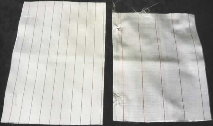 Band, sog. Abreißgewebe Peel Ply PA 6.6, Fotos siehe Anlage,
- als Meterware; in verschiedenen Breiten; mit einer maximalen Breite von 30 cm,
- laut Untersuchungsergebnis:
-- aus Geweben aus synthetischen Filamenten (laut Antrag Nylon (Polyamid); synthetische Chemiefasern),
-- keine Elastomergarne oder Kautschukfäden enthaltend,
-- mit unechten Webkanten an beiden Längsseiten.

"Band, keine Ware der Position 5807, kein Samt, Plüsch, Chenille- oder Schlingengewebe,
 keine Elastomergarne oder Kautschukfäden enthaltend, aus Chemiefasern, mit unechten Webkanten"