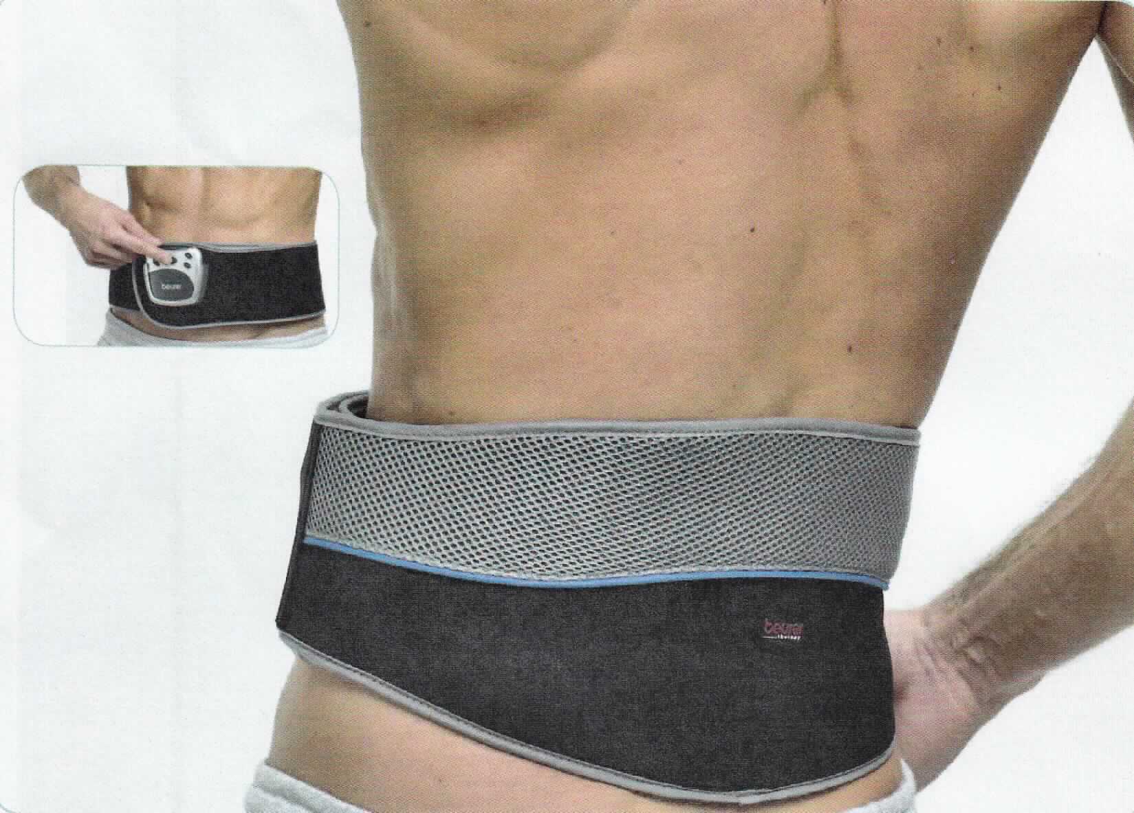 Sog. Elektrostimulationsgerät EM 38, im Wesentlichen bestehend aus einem vor dem Bauch zu verschließenden Rückengurt, in den ein abnehmbarer, batteriebetriebener Impulsgenerator in einem spezifisch geformten Gehäuse mit Bedienelementen zum Ein- und Ausschalten, zur Programm- und Intensitätswahl sowie einem LCD-Display und vier ca. 81 cm  x 65 cm große Wasserkontakt-Elektroden integriert sind. Über die nach Anlegen des Gürtels im unteren Rückenbereich links und rechts der Wirbelsäule positionierten Elektroden werden elektrische Impulse an den Körper abgegeben, die der Nervenreizung dienen. Durch die Vorrichtung werden 4 TENS (= transkutane elektrische Nervenstimulation) Programme in 20 Intensitätsstufen zur Verfügung gestellt. 
Die Vorrichtung wird zur Behandlung von Schmerzen im unteren Rückenbereich eingesetzt. 
Die Ware wird als "anderes medizinisches Gerät als in den KN-Unterpositionen 9018 1100 bis 9018 9060 genannt, Gerät zur Nervenreizung" eingereiht.