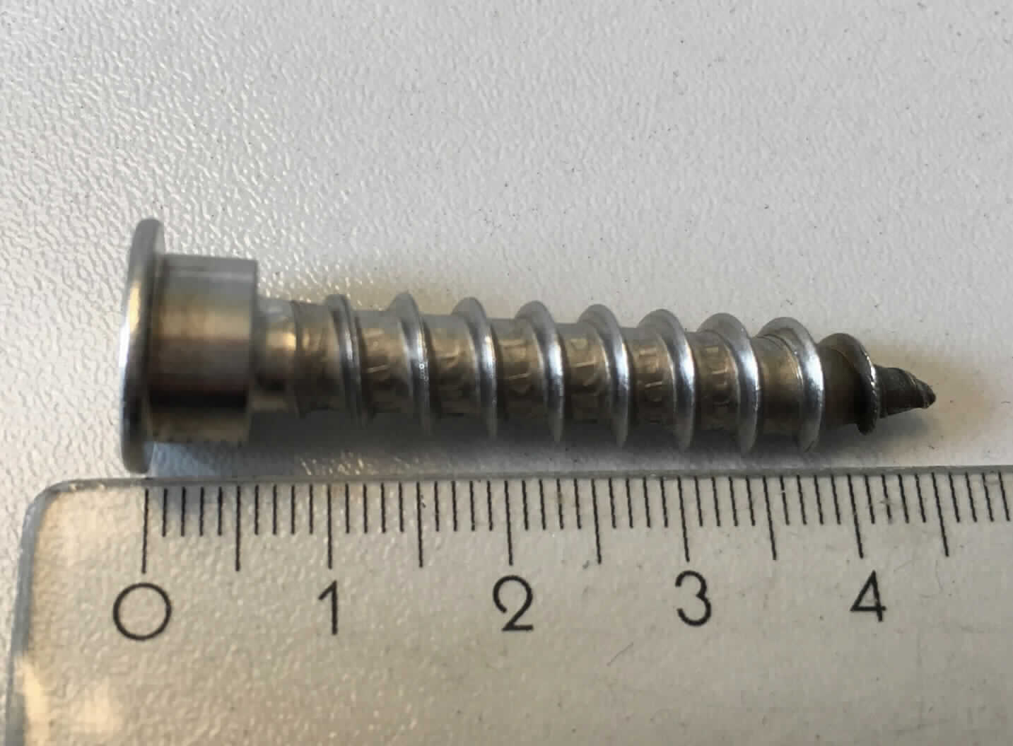 Es handelt sich um aus nicht rostendem Stahl (Werkstoffnr. 1.4301) gefertigte Schrauben mit abgestuftem Kopf mit Innensechsrund ("Torx" (geschützte Marke)) und mit einem bis zum Kopf reichenden Gewinde, das sich beim Eindrehen das Gegengewinde selbst formt. Das Gewindeende ist zu einer Spitze ausgearbeitet. Der Versand der Waren erfolgt nicht aus den Philippinen.
Gewindedurchmesser: ca. 8 mm, Gesamtlänge: ca. 45 mm.
- Antragstellerangaben - 

Abbildung siehe Anlage.

Derartige Waren gehören als "andere Holzschrauben aus nicht rostendem Stahl" zum TARIC-Code 7318 12 10 99.
