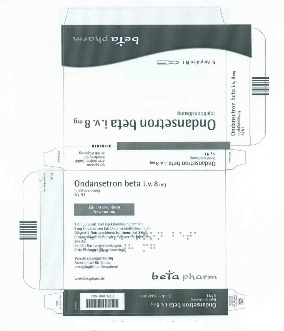 Arzneiware; Injektionslösung mit Ondansetron

Bei der Ware handelt es sich laut Angaben des Antragstellers (Fachinformation, Gebrauchsinformation, Abdruck der Verpackung) um Ampullen mit 4 ml Injektionslösung, die in einer bunt bedruckten Faltschachtel zusammen mit einer Gebrauchsinformation für den Einzelverkauf aufgemacht sind. Das Erzeugnis ist in verschiedenen Packungsgrößen erhältlich. 
Auf der Verpackung und auf der Gebrauchsinformation sind Angaben zum Wirkstoff (siehe vertrauliche Daten), zur Zusammensetzung und dem Wirkstoffgehalt, zum Anwendungsgebiet (zur Behandlung von Übelkeit oder Erbrechen) und zur Art der Anwendung enthalten.

Die Ware ist als Arzneiware, dosiert und in Aufmachung für den Einzelverkauf, in die Position 3004 der Kombinierten Nomenklatur einzureihen.