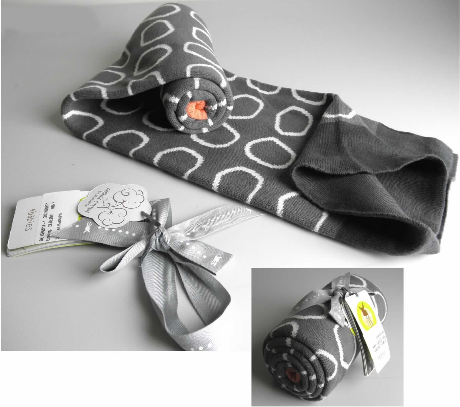Decke, Art. Nr. 1542001216, Foto siehe Anlage,
- mit umgebundener Schleife und Pappetiketten; in einem Polybeutel verpackt,
- rechteckig; laut Antrag in den Abmessungen (L x B): 75 cm x 100 cm, 
- aus ca. 2,2 mm dicken, buntgewirkten Gewirken aus laut Antrag 100 % Baumwolle,
- an den Rändern abgepasst gewirkt (somit konfektioniert), 
- ohne elektrische Heizvorrichtung.

"Decke, aus Spinnstoffen, ohne elektrische Heizvorrichtung, aus Baumwolle, aus Gewirken"