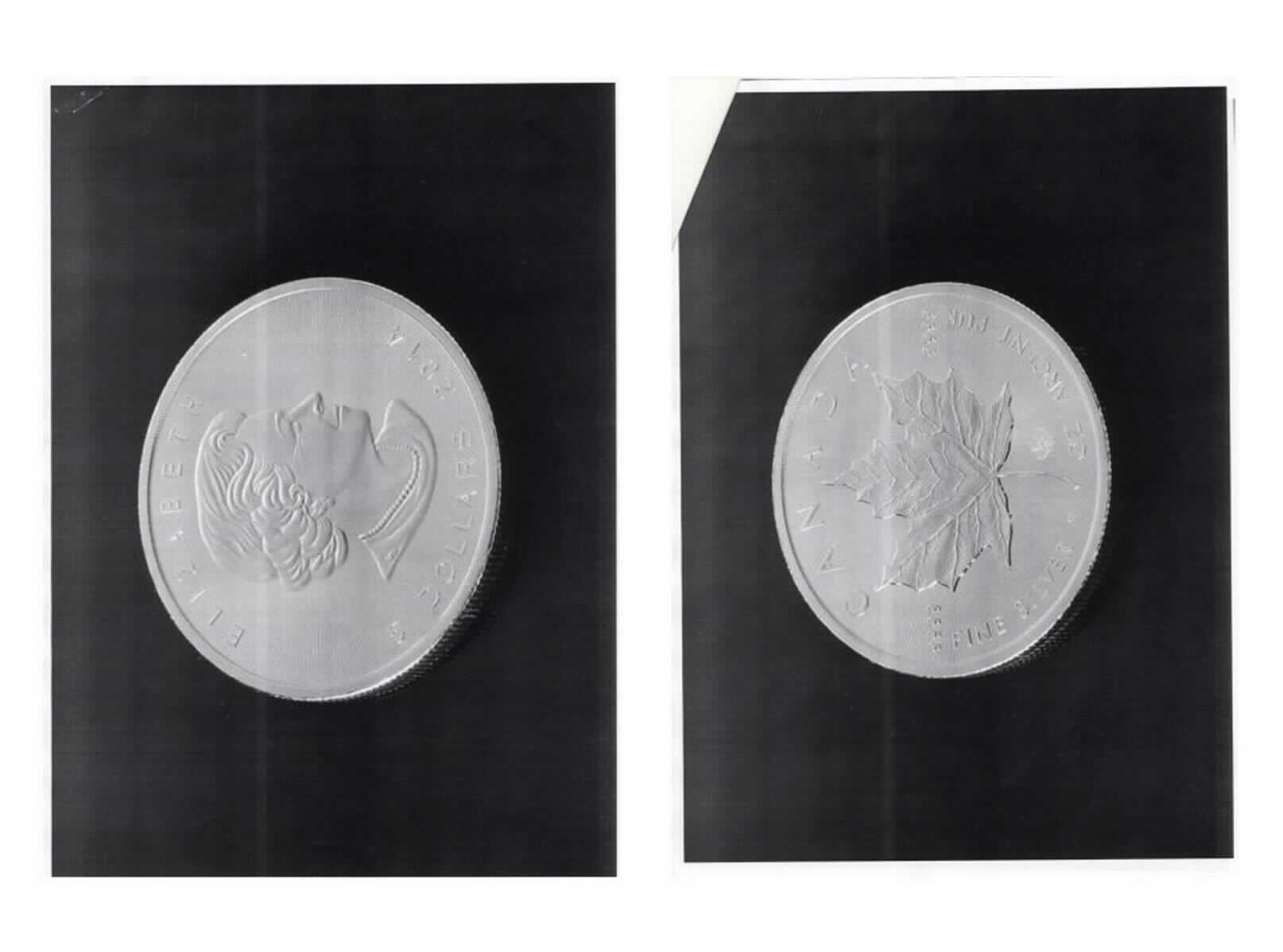 "Silbermünze"; es handelt sich um runde Erzeugnisse aus Feinsilber (999,9/1000) mit einem Durchmesser von etwa 38 mm, einer Dicke von etwa 3,1 mm sowie einem Gewicht von etwa 31,1 g. Auf der Bildseite sind im Wesentlichen das kanadische Ahornblatt (Maple Leaf), das Ausgabeland ("CANADA"), die Feinheitsangabe ("9999 FEIN  SILVER") und das Feingewicht ("1 OZ") eingeprägt. Die Wertseite zeigt ein Bildnis von Königin Elisabeth II unter dem Schriftzug "ELIZABETH II", den Nennwert ("5 DOLLARS") und das jeweilige Prägejahr (z. B. "2014") der Münzen. 
-Antragstellerangaben-

Die Münzen werden im Ausgabeland (Kanada) mit einem amtlich vorgeschriebenen Gewicht und Design geprägt und sind dort gesetzliche Zahlungsmittel. Sie sind zur Abgabe an Sammler bestimmt.

Abbildung siehe Anlage.

Derartige Erzeugnisse gehören als "andere Münzen (gesetzliche Zahlungsmittel), aus Silber, Sammlungsstücke von münzkundlichem Wert, mit einer Bemessungsgrundlage für die Einfuhr (§ 11 UStG) von mehr als 250 v.H. des unter Zugrundelegung des Feingewichts berechneten Metallwertes (ohne Einfuhrumsatzsteuer)" zur Codenummer 7118 9000 00 3 des Zolltarifs.