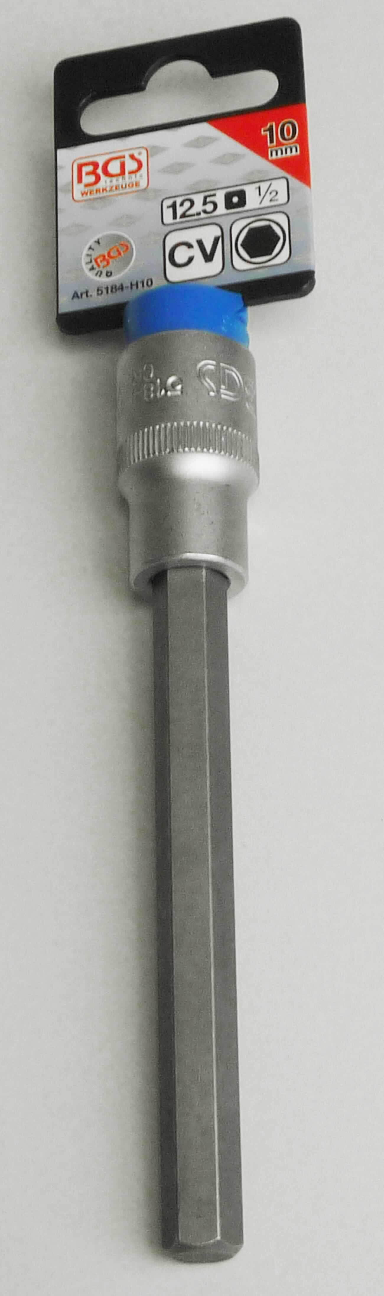 "Bit-Einsatz"

- ca. 140 mm langer auswechselbarer Schraubendrehereinsatz aus Chrom-Vanadium-Stahl
  mit 1/2" Vierkantantrieb

- für 10 mm Innensechskantschrauben

- aufgemacht auf einem Kunststoffreiter

Abbildung siehe Anlage.

Derartige Erzeugnisse gehören als "auswechselbare Werkzeuge (Schraubendrehereinsätze) zur Verwendung mit mechanischen oder nichtmechanischen Handwerkzeugen oder in Werkzeugmaschinen, mit arbeitenden Teil aus unedlem Metall" zum TARIC-Code 8207 9030 00.