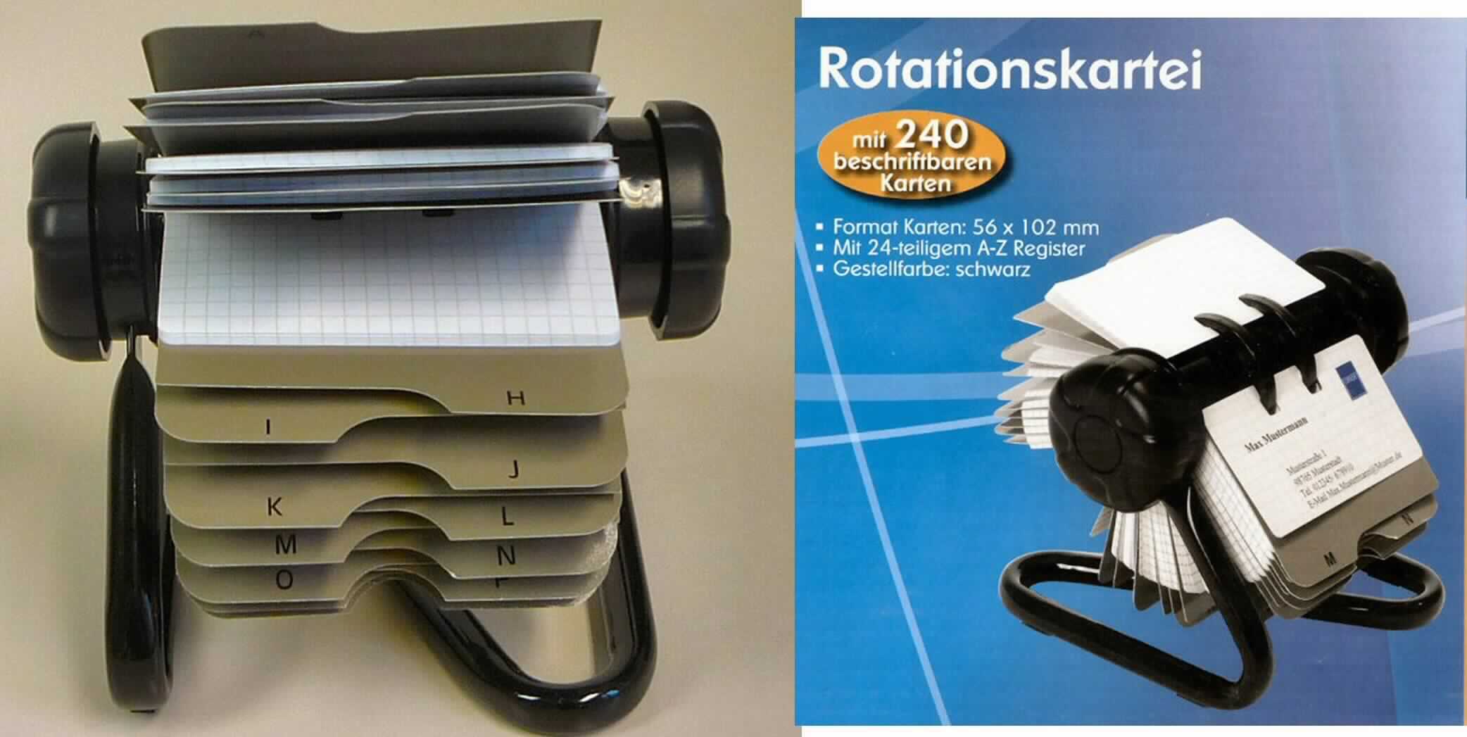 Es handelt sich um zusammengesetzte Erzeugnisse, bestehend aus einem Gestell aus Stahl mit einer aufgesetzten, rollbaren Achse mit Drehknäufen, je aus Kunststoff, 240 kariert bedruckten Karteikarten aus Papier und 24 Registerblättern aus Kartonpapier. Die Karteikarten und die Registerblätter sind auf die Achse aufgesteckt und können ausgetauscht werden. Die Erzeugnisse dienen der Erfassung, der geordneten Aufbewahrung und Bereitstellung von Notizen/Informationen und sind in einem Karton verpackt. 

Abbildung siehe Anlage.

Aufgrund des Wertes ist das Stahlgestell mit der Kunststoffachse der charakterbestimmende Bestandteil, der sich selbst als eine aus verschiedenen Stoffen zusammengesetzte Ware darstellt. Ein charakterbestimmender Stoff ist nicht feststellbar. Somit sind die Erzeugnisse in die zuletzt genannte der in Betracht kommenden Positionen einzureihen.

Derartige Erzeugnisse gehören als "den Sortier-, Ablege-, Karteikästen und Federschalen ähnliche Ausstattungsgegenstände für Büros, aus unedlen Metallen" zum TARIC-Code 8304 0000 00.