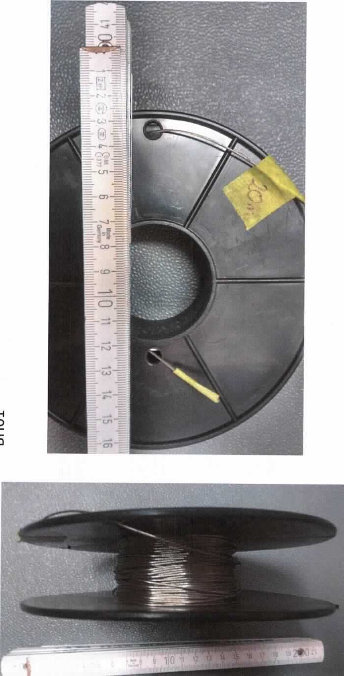Litze aus nicht rostendem Stahl

Bei der Ware handelt es sich um eine aus mehreren Einzeldrähten bestehende Litze, laut Angaben aus nicht rostendem Stahl mit der Werkstoffbezeichnung 1.4401. Die Litze ist auf einer Kunststoffspule aufgewickelt. Die Litze ist zusätzlich im Abstand von 125 mm mit Messingperlen versehen. Das Erzeugnis wird als Schwimmerdraht verwendet. 

Die Ware ist als Litze aus nicht rostendem Stahl in die Unterposition 7312 1020 der Kombinierten Nomenklatur einzureihen.