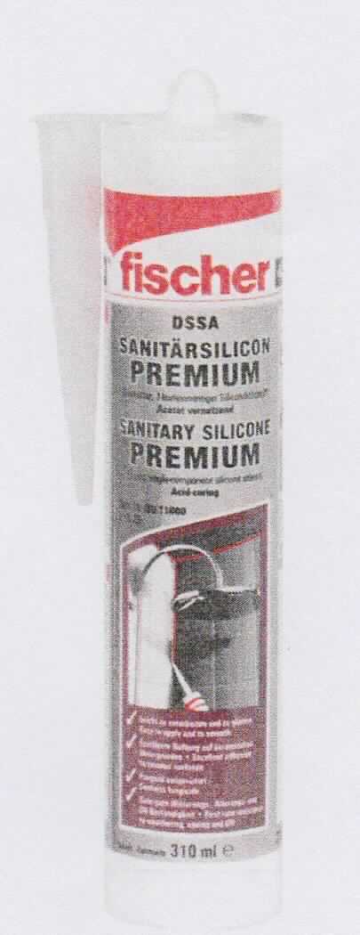 Angaben: 
Premium-Sanitärsilicon DSSA TP; 1-komponentiger Dichtstoff auf Silikonbasis; zur Verwendung für Eck-, Bewegungs- und Anschlussfugen im Sanitär- und Küchenbereich, für die Fenster- und Glasversiegelung, für Dichtnähte von Vitrinen und Glasbausteinen und für kleinflächige Verklebungen (z.B. Fenstersprossen); Verpackung: 310ml-Kartusche mit aufschraubbarer Ausspritzvorrichtung.

Befund: Nach Beschaffenheit und Verwendungszweck kennzeichnet sich die Ware als anderer Kitt (Kunststoffkitt).