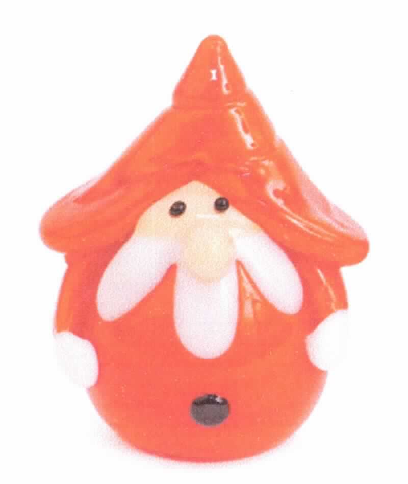 Ziergegenstand aus lampengeblasenem Glas, sog. Santa, Artikel 67000, Foto siehe Anlage,
- ein Warenmuster wurde nicht vorgelegt, die Einreihung erfolgt anhand der Antragsangaben,
- in Form eines weiß-rot-gefärbten Wichtels,
- in den Abmessungen: ca. 4 cm (Höhe) x 3 cm (Breite) x 2 cm (Tiefe),
- aus lampengeblasenem (gesponnenem) Glas,
- die Ware stellt sich aufgrund der fehlenden weihnachtlichen Gestaltung (der Wichtel trägt
  keine Weihnachtsmannmütze) nicht als Weihnachtsartikel der Position 9505 dar.
  
"Ziergegenstand aus lampengeblasenem (gesponnenem) Glas, kein Fantasieschmuck"