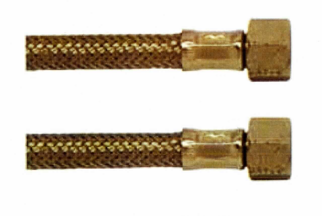 Es handelt sich um etwa 200 mm lange, flexible Schläuche aus einem Drahtgeflecht aus Stahl mit Innenschlauch aus Kunststoff und an beiden Enden mit einem Verbindungsstück aus einer Kupfer-Zink-Legierung mit gewichtsmäßig vorherrschendem Kupfergehalt (Messing) mit Innengewinde (3/8") sowie einer Presshülse aus Stahl. Die Erzeugnisse werden als Armaturenschläuche im Sanitärbereich verwendet.
Die unedlen Metalle sind aufgrund des Umfangs gegenüber Kunststoff charakterbestimmend. Kupfer herrscht gegenüber Stahl gewichtsmäßig vor.
- Antragstellerangaben - 

Abbildung siehe Anlage.

Derartige Erzeugnisse gehören als "andere Schläuche aus unedlen Metallen, auch mit Verbindungsstücken" zur Codenummer 8307 9000 90 0 des Elektronischen Zolltarifs.

Abbildung siehe Anlage.

Derartige Erzeugnisse gehören als "andere Schläuche aus unedlen Metallen, auch mit Verbindungsstücken" zur Codenummer 8307 9000 90 0 des Elektronischen Zolltarifs.