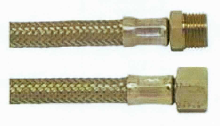 Es handelt sich um etwa 800 mm lange, flexible Schläuche aus einem Drahtgeflecht aus Stahl mit Innenschlauch aus Kunststoff und an beiden Enden mit einem Verbindungsstück aus einer Kupfer-Zink-Legierung mit gewichtsmäßig vorherrschendem Kupfergehalt (Messing) mit Innen- bzw. Außengewinde (3/8") sowie einer Presshülse aus Stahl. Die Erzeugnisse werden als Armaturenschläuche im Sanitärbereich verwendet.
Die unedlen Metalle sind aufgrund des Umfangs gegenüber Kunststoff charakterbestimmend. Kupfer herrscht gegenüber Stahl gewichtsmäßig vor.
- Antragstellerangaben - 

Abbildung siehe Anlage.

Derartige Erzeugnisse gehören als "andere Schläuche aus unedlen Metallen, auch mit Verbindungsstücken" zur Codenummer 8307 9000 90 0 des Elektronischen Zolltarifs.