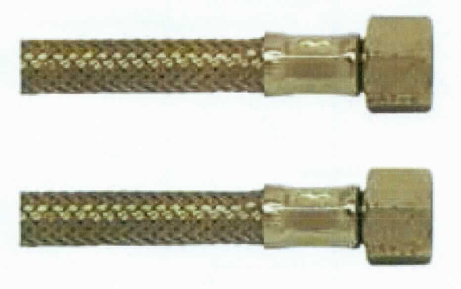 Es handelt sich um etwa 600 mm lange, flexible Schläuche aus einem Drahtgeflecht aus Stahl mit Innenschlauch aus Kunststoff und an beiden Enden mit einem Verbindungsstück aus einer Kupfer-Zink-Legierung mit gewichtsmäßig vorherrschendem Kupfergehalt (Messing) mit Innengewinde (1/2") sowie einer Presshülse aus Stahl. Die Erzeugnisse werden als Armaturenschläuche im Sanitärbereich verwendet.
Die unedlen Metalle sind aufgrund des Umfangs gegenüber Kunststoff charakterbestimmend. Kupfer herrscht gegenüber Stahl gewichtsmäßig vor.
- Antragstellerangaben - 

Abbildung siehe Anlage.

Derartige Erzeugnisse gehören als "andere Schläuche aus unedlen Metallen, auch mit Verbindungsstücken" zur Codenummer 8307 9000 90 0 des Elektronischen Zolltarifs.
