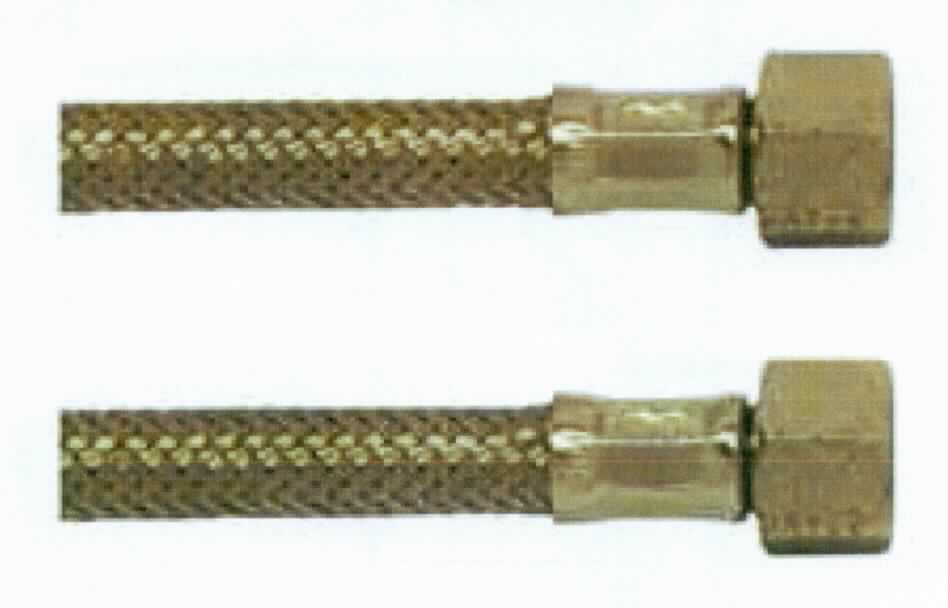 Es handelt sich um etwa 800 mm lange, flexible Schläuche aus einem Drahtgeflecht aus Stahl mit Innenschlauch aus Kunststoff und an beiden Enden mit einem Verbindungsstück aus einer Kupfer-Zink-Legierung mit gewichtsmäßig vorherrschendem Kupfergehalt (Messing) mit Innengewinde (3/8" und 1/2") sowie einer Presshülse aus Stahl. Die Erzeugnisse werden als Armaturenschläuche im Sanitärbereich verwendet.
Die unedlen Metalle sind aufgrund des Umfangs gegenüber Kunststoff charakterbestimmend. Kupfer herrscht gegenüber Stahl gewichtsmäßig vor.
- Antragstellerangaben - 

Abbildung siehe Anlage.

Derartige Erzeugnisse gehören als "andere Schläuche aus unedlen Metallen, auch mit Verbindungsstücken" zur Codenummer 8307 9000 90 0 des Elektronischen Zolltarifs.
