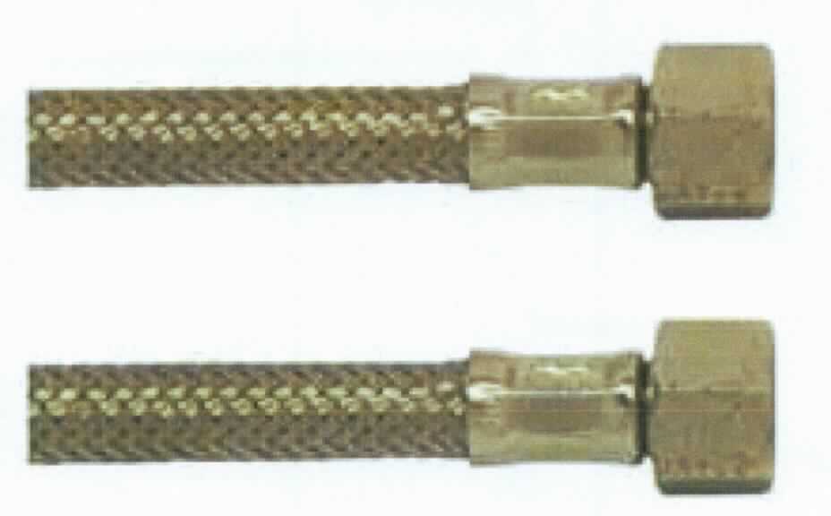 Es handelt sich um etwa 600 mm lange, flexible Schläuche aus einem Drahtgeflecht aus Stahl mit Innenschlauch aus Kunststoff und an beiden Enden mit einem Verbindungsstück aus einer Kupfer-Zink-Legierung mit gewichtsmäßig vorherrschendem Kupfergehalt (Messing) mit Innengewinde (3/8" und 1/2") sowie einer Presshülse aus Stahl. Die Erzeugnisse werden als Armaturenschläuche im Sanitärbereich verwendet.
Die unedlen Metalle sind aufgrund des Umfangs gegenüber Kunststoff charakterbestimmend. Kupfer herrscht gegenüber Stahl gewichtsmäßig vor.
- Antragstellerangaben - 

Abbildung siehe Anlage.

Derartige Erzeugnisse gehören als "andere Schläuche aus unedlen Metallen, auch mit Verbindungsstücken" zur Codenummer 8307 9000 90 0 des Elektronischen Zolltarifs.