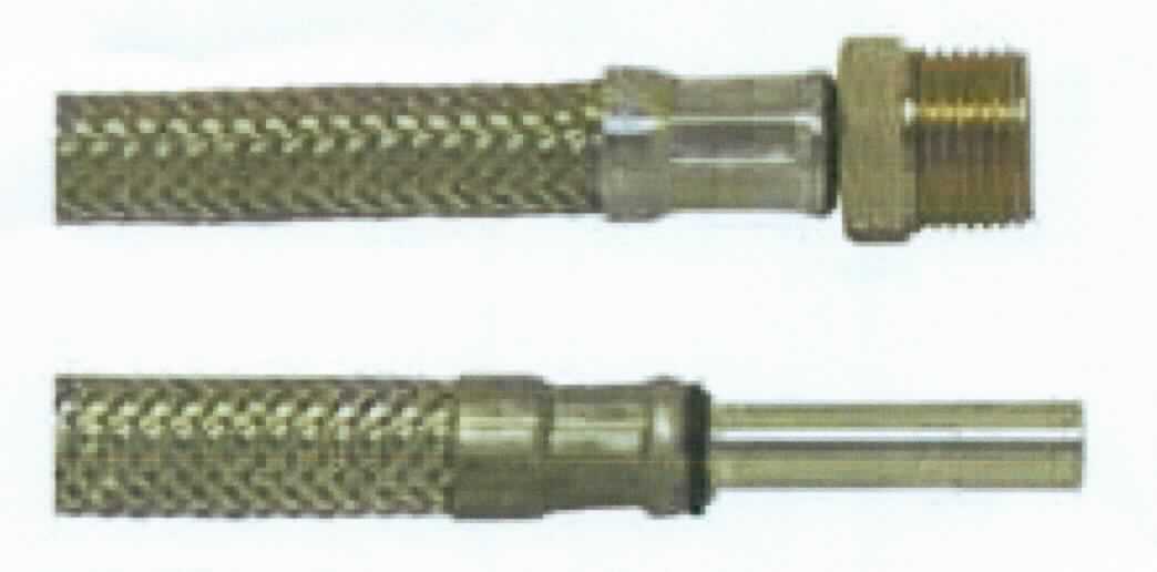 Es handelt sich um etwa 1000 mm lange, flexible Schläuche aus einem Drahtgeflecht aus Stahl mit Innenschlauch aus Kunststoff und an beiden Enden mit einem Verbindungsstück aus einer Kupfer-Zink-Legierung mit gewichtsmäßig vorherrschendem Kupfergehalt (Messing) mit Außengewinde (3/8") bzw. einem sog. Stutzen (10 mm) sowie einer Presshülse aus Stahl. Die Erzeugnisse werden als Armaturenschläuche im Sanitärbereich verwendet.
Die unedlen Metalle sind aufgrund des Umfangs gegenüber Kunststoff charakterbestimmend. Kupfer herrscht gegenüber Stahl gewichtsmäßig vor.
- Antragstellerangaben - 

Abbildung siehe Anlage.

Derartige Erzeugnisse gehören als "andere Schläuche aus unedlen Metallen, auch mit Verbindungsstücken" zur Codenummer 8307 9000 90 0 des Elektronischen Zolltarifs.