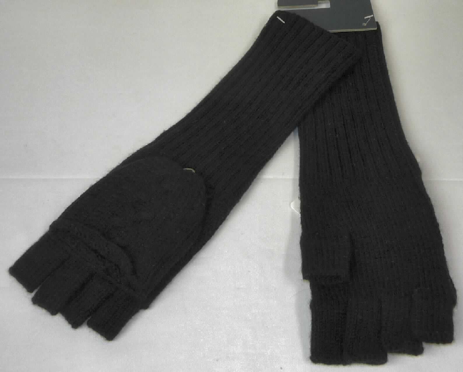 Handschuhe, Art. W04093, in Erwachsenengröße, Foto siehe Anlage,
- als Handschuhe ohne Fingerspitzen gearbeitet,
- aus bis zu ca. 3,2 mm dicken, unterschiedlich strukturierten Gewirken aus laut Antrag Merinowolle,
- im Bereich des Handrückens mit angenähter, umklappbarer Kappe, 
- vermittelt in geschlossenem Zustand den optischen Eindruck eines Fausthandschuhs mit Daumen ohne
  Spitze,
- mit kleinem, aufgenähtem Knopf auf dem Handrücken zur Fixierung der Kappe,
- mit gerippt gewirktem Bündchen.  

"Handschuhe ohne Fingerspitzen, aus Gewirken, keine Ware der Unterposition 6116 10, aus Wolle"