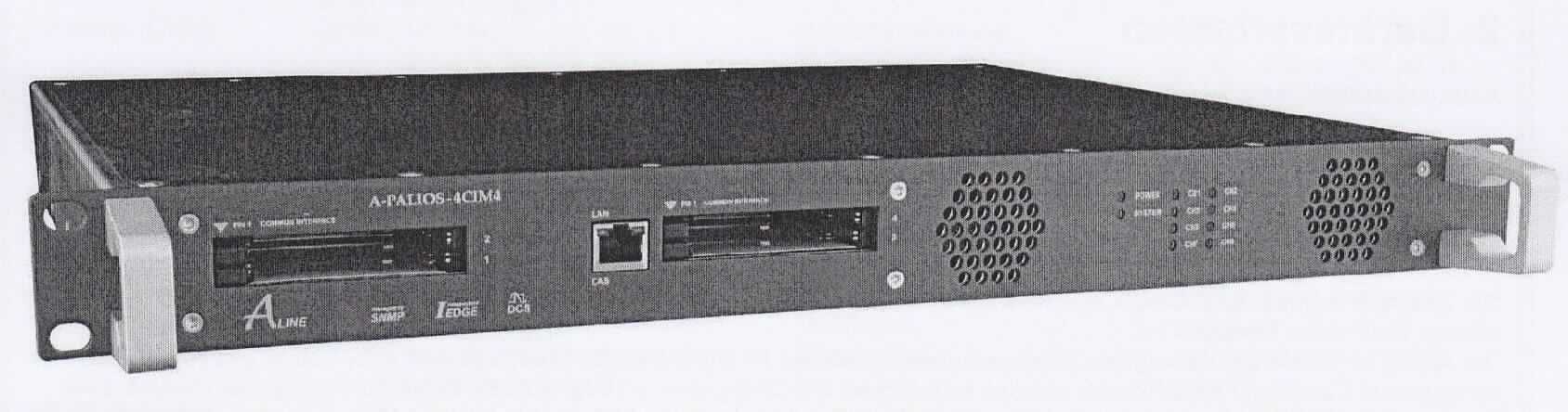 Fernsehsender/-empfänger A-PALIOS-4CIM4
- aus acht DVB-S/-S2 Tunern mit QPSK/8PSK-Demodulatoren, TS-Prozessoren und MPEG2-Decodern
  mit Ausgangsumsetzer in einem Einbaugehäuse (Abmessungen: 448 x 44 x 350 mm) mit CI-
  Schächten, ZF-Eingängen und HF-Ausgängen,
- zum Empfangen von QPSK/8PSK-modulierten Fernsehsignalen (950 - 2150 MHz), deren 
  Umwandlung in analoge Fernsehsignale zur Übertragung in Kabelnetzen (45 - 862 MHz) nach 
  Einbau in eine Kopfstation,
- zusammen mit Beipack (Kabel, Abschlusswiderstand, Montagematerial) in einer gemeinsamen 
  Verkaufsumschließung.
Der Fernsehsender/-empfänger bestimmt den Charakter des Ganzen.

"Sendegerät für das Fernsehen, mit eingebautem Empfangsgerät (in Warenzusammenstellung mit nicht charakterbestimmendem Beipack)"