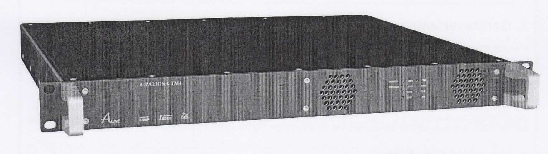 Fernsehsender/-empfänger A-PALIOS-CTM4
- aus acht DVB-C/-T/-T2-Tunern, Demodulatoren, MPEG-Decodern und Ausgangsumsetzer in einem 
  Einbaugehäuse (Abmessungen: 448 x 44 x 350 mm) mit HF-Eingängen und HF-Ausgängen,
- zum Empfangen von Fernsehsignalen im DVB-C/-T/-T2 Standard, deren Umwandlung 
  in analoge TV-Signale für die Übertragung in Kabelnetzen (45 - 862 MHz) nach 
  Einbau in eine Kopfstation,
- zusammen mit Beipack (Kabel, Abschlusswiderstand, Montagematerial) in einer gemeinsamen 
  Verkaufsumschließung.
Der Fernsehsender/-empfänger bestimmt den Charakter des Ganzen.

"Sendegerät für das Fernsehen, mit eingebautem Empfangsgerät (in Warenzusammenstellung mit nicht charakterbestimmendem Beipack)"