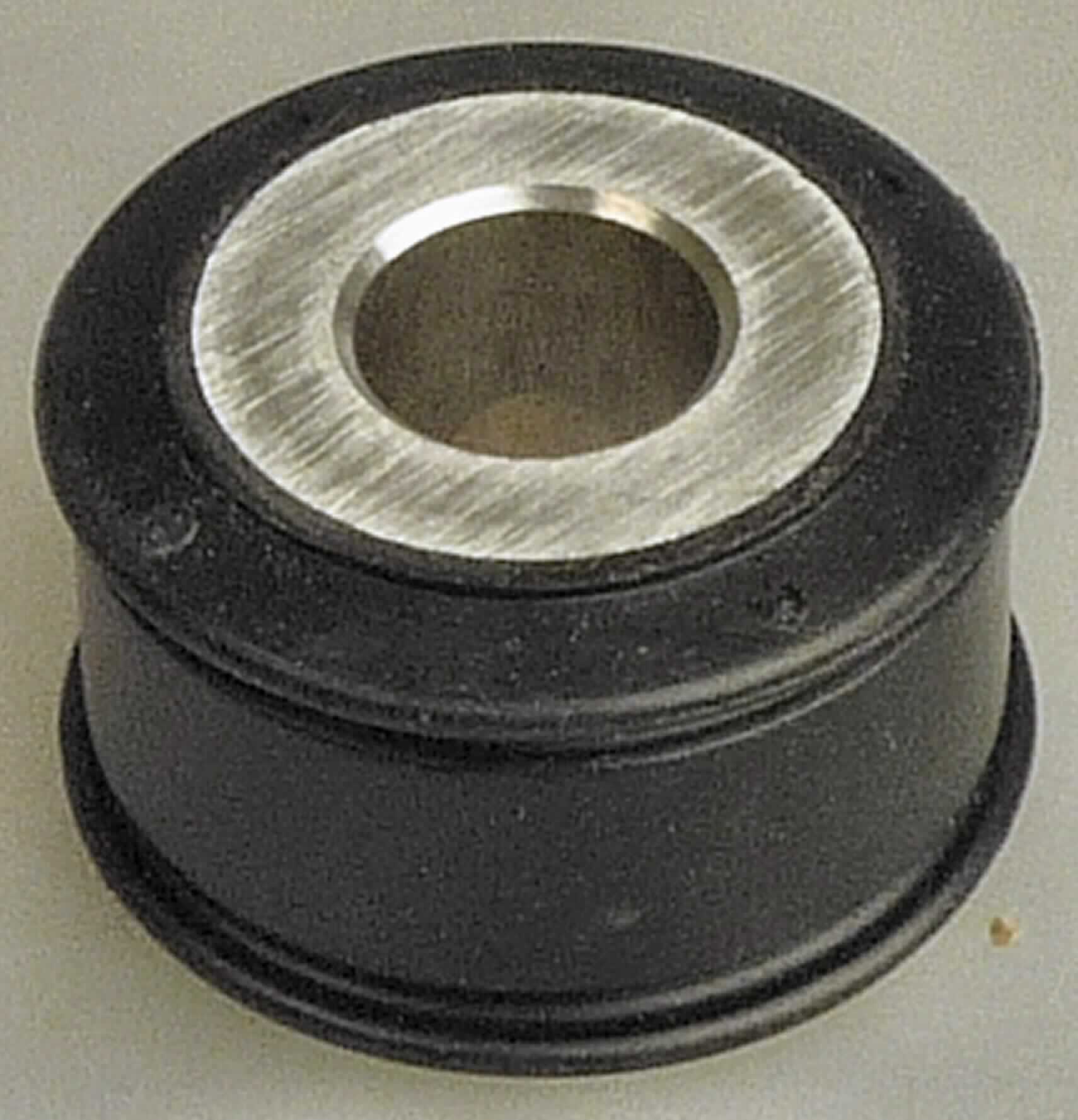 Angaben des Antragstellers: Bushing aus NBR-Kautschuk und Metall

Feststellungen an einem Warenmuster:
Formteil aus Metall und Kautschuk in Form einer Spule (siehe Abbildung). Das Formteil wird in Dämpfern von Fahrersitzen eingebaut.

Es handelt sich bei der Ware um eine Gummi-Metallware der Unterposition 4016 9991.