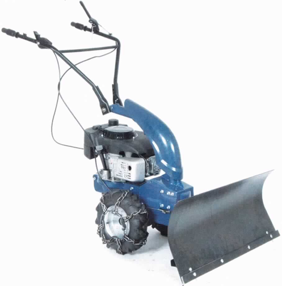 Benzin-Schneeschieber
- in Form eines von Hand zu schiebenden Gerätes mit Viertaktbenzinmotor, zwei Rädern
  mit Luftbereifung, Kraftstofftank (Inhalt: 2,2 l) und schwenkbarem Schneeschild (Abbildung
  siehe Anlage),
- zum Räumen von Schnee, mit einer Arbeitsbreite von 85 cm.

"Schneeräumer - sog. Benzin-Schneeschieber"