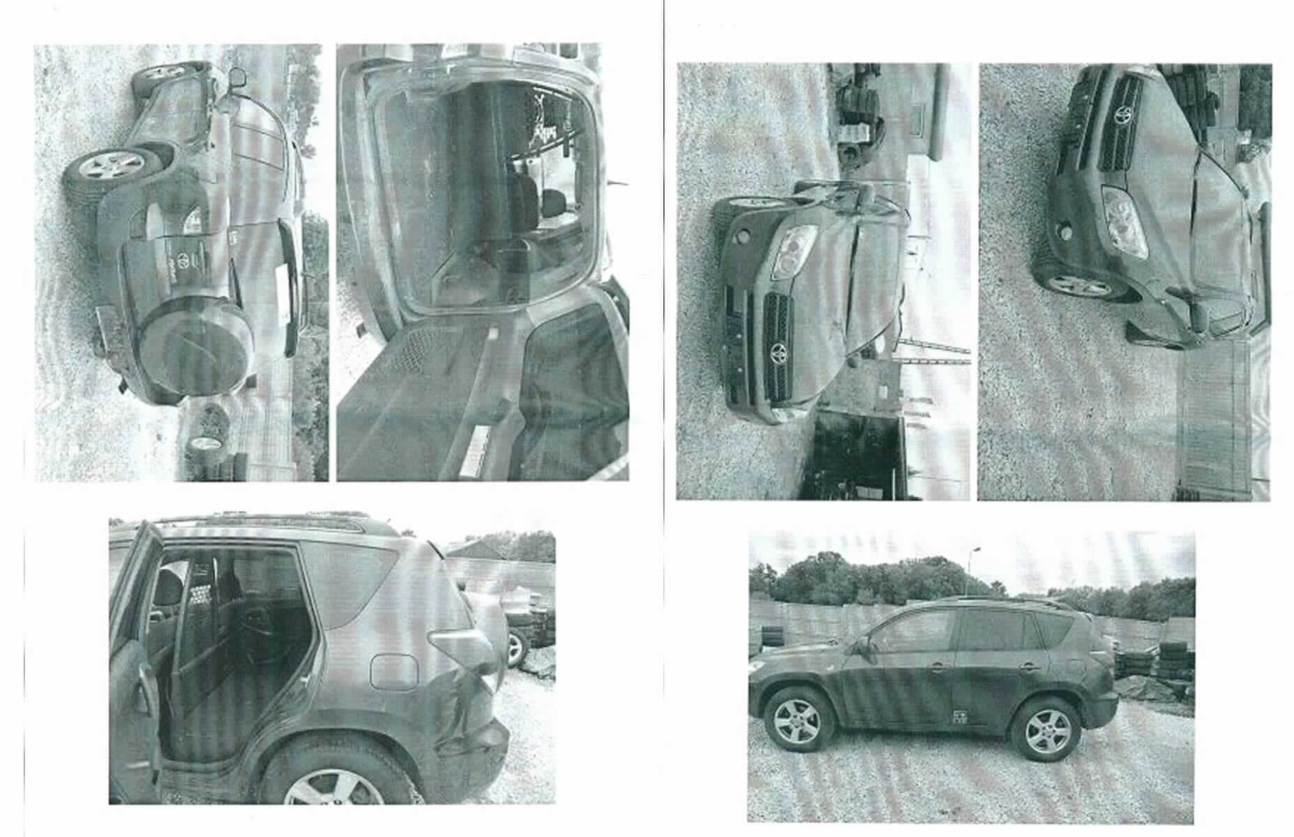 Personenkraftwagen, (TOYOTA RAV 4 2,2 D-4D DPF VAN, FIN: JTMBC31V706104414), Foto siehe Anlage, 
- in Form eines "van-"artigen Geländewagens (sog. Kompakt-SUV - Sport-Geländewagen/Sport Utility Vehicle),
  laut Antragsangaben und Fahrzeugpapieren mit folgender Ausstattung:
- mit einem Dieselmotor mit einer Leistung von 100 kW (ca. 136 PS),
- mit einem Hubraum von 2231 cm³,
- mit einer Nutzlast von ca. 510 kg,
- mit einem zulässigen Gesamtgewicht von 2190 kg,
- gebraucht,
- mit Vierradantrieb,
- mit manuellem Schaltgetriebe,
- mit Einzelradaufhängung,
- mit Rädern mit Alufelgen,
- mit Anhängerkupplung,
- mit einer Höchstgeschwindigkeit von ca. 180 km/h,
- mit einem einzigen umschlossenen Innenraum sowohl für die Beförderung von Personen,
  als auch für den Transport von Waren,
- der Fahrgastraum verfügt über eine Reihe mit Sitzen (einschließlich Fahrersitz),
- mit Fensterscheiben in allen fünf Türen (am Heck mit seitlich angeschlagener Tür), 
- die hinteren Seitentüren verfügen über eingebaute Lautsprecher,
- vorne mit und hinten ohne Mechanismus zum Heben und Senken der seitlichen Fensterscheiben,
- mit einheitlicher Innenausstattung (die Seitenverkleidungen sowie der Fahrzeughimmel sind 
  unverändert und entsprechen nach wie vor der serienmäßigen Ausstattung),
- zur Abgrenzung des Ladebereichs vom Fahrgastraum mit einer direkt hinter der vorderen 
  Sitzreihe eingebauten (mit dem Fahrzeug punktuell vernieteten), bis etwa zur Mitte der
  Sitze reichenden Stahlblechkonstruktion; zum Schutz des Fahrers ist hinter dem Fahrersitz 
  auf diese Konstruktion ein aus Metallrohren gefertigter und mit einem Lochblech versehener 
  Bügel aufgesetzt, der am oberen Ende mit dem Fahrzeugdach mit Nieten gesichert wurde,
- auf dem Boden des Ladebereichs befindet sich eine mit dem Fahrzeug punktuell vernietete 
  Abdeckplatte aus Stahlblech, die auf der Oberseite mit einem Spinnstoffteppich bedeckt ist,
- zur Sicherung der Ladung befinden sich am Boden des hinteren Ladebereichs vier 
  abstehende Ösen aus unedlem Metall,
- die hinteren Sicherheitsgurte sind nicht vorhanden, die Befestigungsvorrichtungen sind
  jedoch noch verbaut und lediglich mit einer Abdeckung aus Kunststoff verblendet,
- die Verankerungspunkte der hinteren Sitzreihe sind ebenfalls noch verbaut und nur 
  aufgrund der nachträglich eingesetzten Abdeckplatte nicht zugänglich,
- eine Einreihung in die Position 8704 als Fahrzeuge für den Transport von Waren ist ausgeschlossen, 
  da das Fahrzeug seinen objektiven Beschaffenheitsmerkmalen und seinem allgemeinen Aussehen nach 
  hauptsächlich für die Beförderung von Personen bestimmt ist (Vorhandensein von fünf Fenstern, Seiten- und
  Dachpolsterung, Teppich). Die für die Zwecke des Warentransports vorgenommenen Veränderungen 
  (Ausbau der Rücksitze, Einbau der Abgrenzung) sind nicht dauerhaft und können leicht rückgängig gemacht  
  werden.

"Personenkraftwagen, seiner Beschaffenheit nach hauptsächlich zur Personenbeförderung bestimmt,
anderer als in Position 8702 genannt, anderes als in Unterposition 8703 10 genanntes Fahrzeug mit 
Kolbenverbrennungsmotor mit Selbstzündung (Dieselmotor), mit einem Hubraum von mehr als 1 500 cm³ 
bis 2 500 cm³, gebraucht"