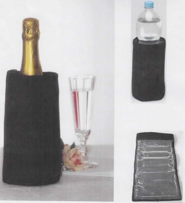 Angaben des Antragstellers:
Kühlmanschette zur Kühlung von Getränkeflaschen bestehend aus einer Neoprenhülle mit Klettverschluss und einem in Kunststoffolie eingeschweißtem Kühlgel. Das Kühlgel besteht aus einer wäßrigen Glycerinlösung und Hilfsstoffen. Es wurde keine Warenprobe vorgelegt.

Feststellungen:
Nach den beigefügten Abbildungen handelt es sich um eine schwarze Manschette, in die ein mit farblosem Gel gefüllter, durchsichtiger Kühlmantel eingebracht ist. Charakterbestimmend für die Funktion als Kühlmanschette ist das aus einer chemischen Zubereitung bestehende Kühlgel.

Befund:
Chemische Erzeugnisse und Zubereitungen der chemischen Industrie oder verwandter Industrien (einschließlich Mischungen von Naturprodukten), anderweit weder genannt noch inbegriffen; andere.