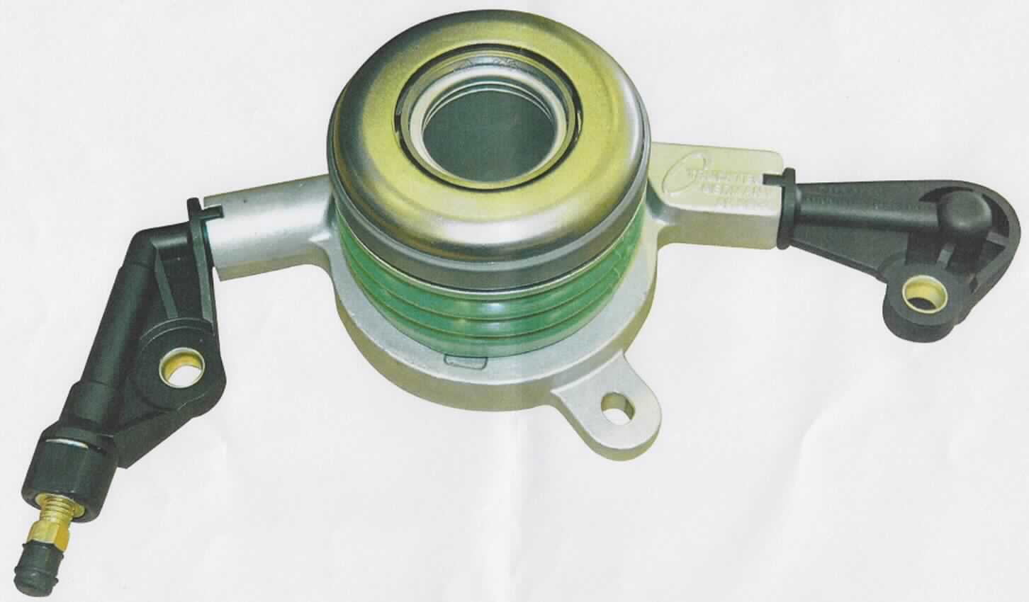 Teil einer Schaltkupplung, sog. Zentralausrücker, Kupplung, Foto siehe Anlage,
- in Form eines vollhydraulischen Ausrücksystems bestehend aus:
-- einem ringförmigen hydraulischen Zylinder mit integriertem Ausrücklager,
-- mit Anschlussvorrichtung für die Kupplungsdruckleitung und  
-- seitlichen Befestigungsvorrichtungen,
- (lt. Antrag) aus unedlem Metall, Aluminim, Kautschuk und Kunststoff gefertigt,
- (lt. Antrag) mit einer maximalen Höhe von 68,99 mm,
- wird in der Schaltkupplungsglocke zwischem dem Schaltgetriebe und der Schaltkupplung eingebaut,
- dient dem Trennen der Schaltkupplung beim Anfahren und Einlegen der Gänge,
- erkennbar zur hauptsächlichen Verwendung in Schaltkupplungen von Kraftfahrzeugen der Positionen
  8701 bis 8705 bestimmt.

"Teil für Kraftfahrzeuge der Position 8701 bis 8705 (Teil einer Schaltkupplung), nicht zur industriellen Montage"