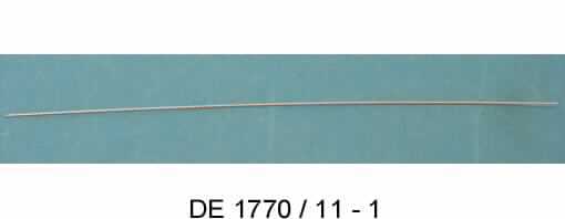 Es handelt sich um aus einer Platinlegierung (13,5 % Platin, 61,0 % Gold, 16,5 % Silber und  9,0 % Kupfer) gefertigte, ca. 160,00 mm lange Drähte mit gedrehter Außenseite (max. Durchmesser: ca. 0,48 mm). 
Die Erzeugnisse werden in der Kieferorthopädie verwendet und sind in einem Kunststoffröhrchen verpackt. 
- Antragstellerangaben -

Abbildung siehe Anlage.

Derartige Erzeugnisse gehören als "andere Waren aus Edelmetallen" zur Codenummer 7115 9000 00 0 des Elektronischen Zolltarifs.