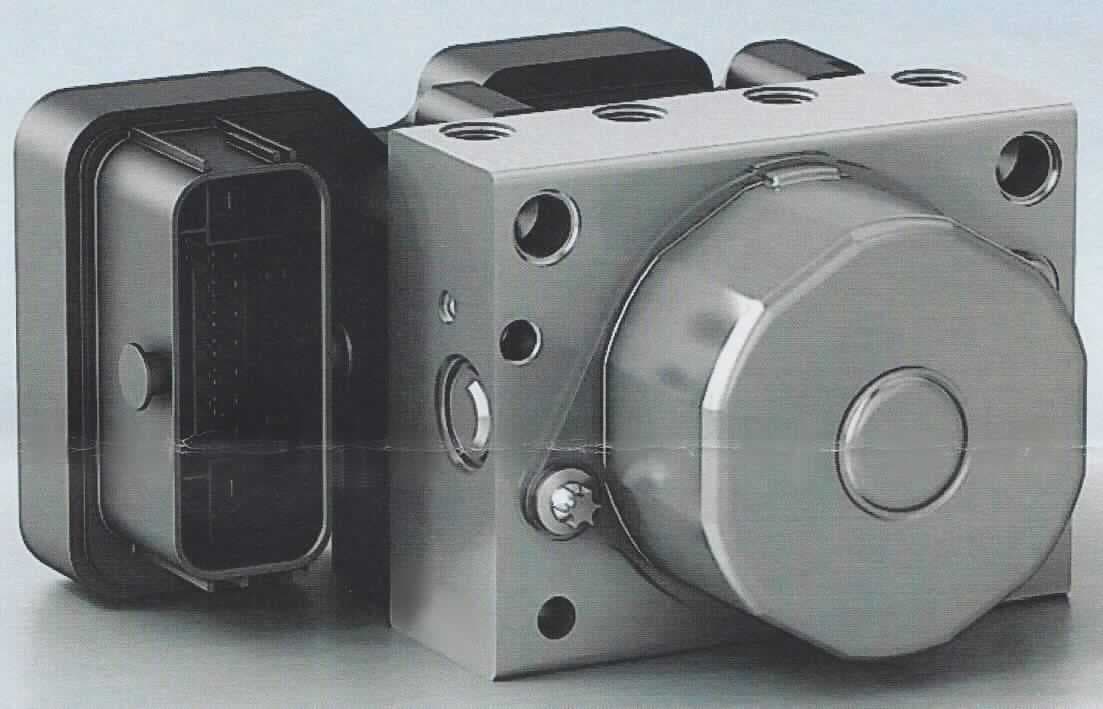 Unvollständiger hydraulischer Regler, so genanntes Antiblockiersystem (ABS)  Generation 9, in Form einer kombinierten Maschine, im Wesentlichen bestehend aus einem elektronischen Regel- und Steuergerät, einem Hydraulikblock, Ventilen, einem DC-Motor und Pumpen (äußere Form: siehe Abbildung in der Anlage). Das System empfängt fortlaufend elektrische Signale über die Drehzahl der Räder des Fahrzeugs (Istwert) von externen Sensoren (nicht Gegenstand dieser vZTA). Auf der Grundlage dieser Signale regelt das System (kennzeichnende Haupttätigkeit) mit Hilfe des Hydraulikblocks und der Pumpen die Bremsdruckkraft an jedem Rad des Fahrzeuges, um so ein Blockieren der Räder beim Bremsen zu verhindern (Sollwert > Drehzahl 0).
Die Ware wird als "hydraulischer Regler, anderer als Thermostat und Druckregler, nicht für zivile Luftfahrzeuge bestimmt" eingereiht.