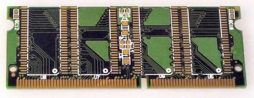 Speichermodul (sogenanntes SODIMM),
- aus einer mit bis zu 8 bzw. 16 dynamischen Schreib-Lesespeichern mit wahlfreiem Zugriff,
  einem elektrisch löschbaren Speicher (EEPROM) und Entkoppelungskondensatoren
  bestückten gedruckten Schaltung mit 200-poliger Kontaktleiste,
- zur Verwendung als universeller Schreib-Lesespeicher zum Speichern von Daten in 
  verschiedenen Geräten,
- mit einer Speicherkapazität von 512 bzw. 1024 MB.

"Elektrischer Teil von Maschinen, Apparaten und Geräten, in Kapitel 85 anderweit weder 
 genannt noch inbegrifffen, Speicher in Form von Mehrfachkombinationen (Speichermodul) 
 mit DRAMs - SDRAM-Speichermodul"