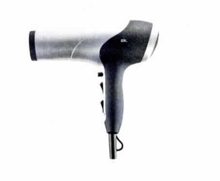"Haartrockner OHD 202-S"
- aus einem elektrischen Motor in einem silbernen, ergonomisch geformten Kunststoffgehäuse mit 
  Bedienelement zum Ein- und Ausschalten sowie zum  Einstellen von drei Hitze- und zwei Gebläse-
  stufen sowie einer Kaltluftstufe mit Aufhängeöse, Formdüse, Volumendiffusor, Netzkabel mit Stecker 
  mit umschaltbarer Spannung, ausgerüstet mit Überhitzungsschutz und abnehmbarem Lufteinlassgitter,
  Abmessungen ca. 23 x 25,5 x 8,5 cm,
- mit einer Leistungsaufnahme von 2000 Watt bei 220-240 Volt,
- zum Trocknen von Haaren.
(Abbildung siehe Anlage)

"Elektrowärmegerät zur Haarpflege; Haartrockner"