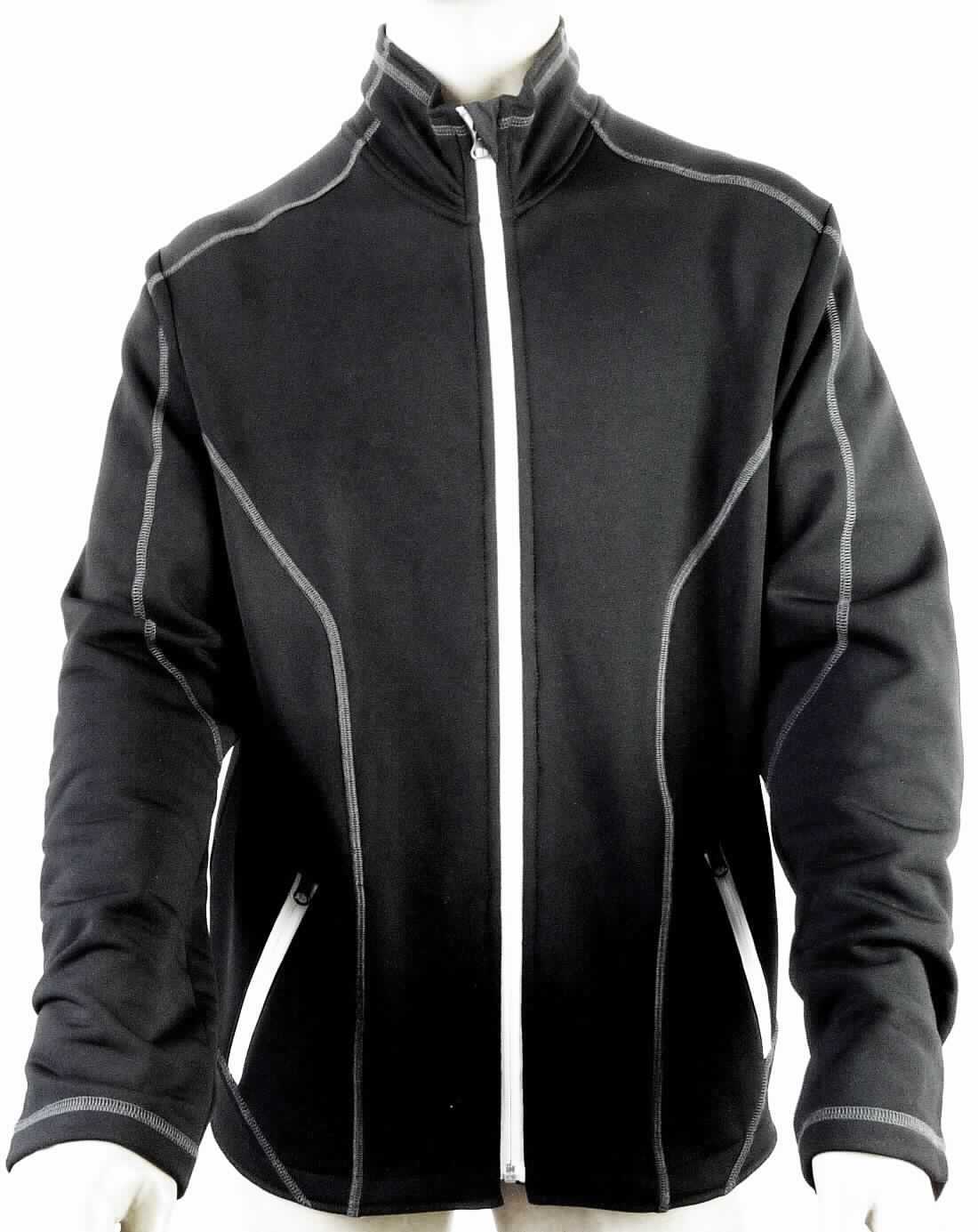 Jacke, sog. Herrenjacke, Art.1745679, Größe L, Foto siehe Anlage,
- aus ca. 1,5 mm dicken, einfarbigen, einseitig (Innenseite) gerauten Gewirken aus laut Antrag 92 %  Polyester und 
  8 % Elasthan (beides synthetische Chemiefasern),
- fast bis zum Schritt reichend (Rückenlänge: ca. 79 cm), 
- mit einem hohen Kragen,
- vorn mit einer durchgehenden Öffnung mit Reißverschluss, am oberen Rand mit einer Überlappung von
  links auf rechts (Männerkleidung), 
- mit langen Ärmeln,
- vorn mit zwei eingesetzten Taschen mit Reißverschluss unterhalb der Taille,
- in Bahnen gearbeitet, 
- stellt sich aufgrund des Schnitts und der Ausstattung als Jacke dar.

"Jacke, aus Gewirken, für Männer, aus synthetischen Chemiefasern"