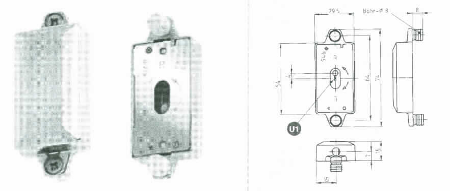 Es handelt sich um rechteckige Gehäuse (L x B x H ca. 74 x 29,5 x 15 mm) aus undedlem Metall, die an zwei gegenüberliegenden Seiten etwa mittig eine kreisrunde Öffnung zur Aufnahme einer Drehstange (nicht Gegenstand dieser vZTA) aufweisen. Daneben weisen sie ein Schlüsselloch ("Euroschließung") auf und werden mit entsprechenden Schlüsseln betätigt. Je nach Ausführung sind sie für die Befestigung an Möbeln entweder mit zwei Einpresszapfen (Ausführung Z) oder mit zwei Lochbohrungen zum Anschrauben (Ausführung A) versehen.
- Antragstellerangaben -

Abbildung siehe Anlage.

Derartige Erzeugnisse gehören als "Teile aus unedlen Metallen von Verschlüssen mit Schloss, aus unedlen Metallen" zur Codenummer 8301 6000 90 0 des Zolltarifs.