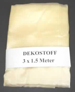 Gewebe, lt. Antrag "Dekostoff, Art. Nr. 1951500", siehe Foto
- als Meterware, mit einer Breite  von mehr als 30 cm,
- lt. Untersuchungsergebnis:
-- aus ungezwirnten, nicht hochfesten Garnen aus synthetischen Filamenten 
   (Polyamid),
-- in Leinwandbindung,
-- gefärbt