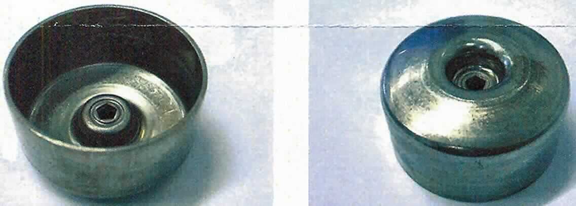 Verschlussstück (Closure), Foto siehe Anlage, 
- kappenförmiger Metallkörper,
- im Tiefziehverfahren hergestellt,
- mittig mit einer gelochten Einstülpung,
- mit einer Höhe von ca. 1 cm bis ca. 3 cm und einem Durchmesser von ca. 5 bis ca. 6 cm 
  (verschiedenen Teilenummern), 
- erkennbares Gehäuseteil eines Gasgenerators für ein Airbag-System zur ausschließlichen
  Verwendung in einem Kraftfahrzeug bestimmt. 

"Teil für Kraftfahrzeuge der Positionen 8701 bis 8705 (Closure), Teil eines aufblasbaren Sicherheits-Luftsacks mit Füllsystem (Airbag), nicht für die industrielle Montage, nicht aus gesenkgeschmiedetem Stahl, keine Ware des TARIC-Codes 8708 9599 10 bis 8708 9599 30"