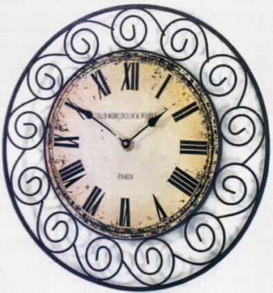 Wanduhr Rustica, Art.-Nr. 30044, s. Foto, bestehend aus einem ca. 5,5 cm langen und ca. 1,8 cm dicken batteriebetriebenen Quarzuhrwerk (kein Kleinuhrwerk) in einem Kunststoffgehäuse. An der Rückseite des Gehäuses befindet sich ein Rädchen zum Einstellen der Uhrzeit.
Die Uhr ist mit einem runden, in antiker Optik gestalteten Zifferblatt mit Stunden- und Minutenzeiger und römischen Ziffern mit schmiedeeisernähnlicher Einfassung aus unedlem Metall (Durchmesser: ca 31,5 cm) ausgestattet.

Die beschriebene Ware ist als "andere als in den Positionen 9101 bis 9104 erfasste Uhr, Wanduhr, elektrisch betrieben" einzureihen.