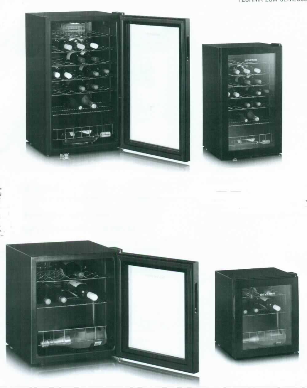Schaukühlmöbel,
- aus einem quaderförmigen Gehäuse mit Kompressorkühlung, mit einer Fronttüre aus Isolierglas mit 
  Kunststoffrahmen zur Warenpräsentation und Entnahme des Kühlguts, Gitterablagen und 
  Abtauautomatik (Abbildung siehe Anlage),
- mit einem Nutzinhalt von 46 l bzw. 95 l und einem Gewicht von ca. 17,5 kg bzw. 29,3 kg,
- zur Kühlung und gleichzeitigen Präsentation von Verkaufsprodukten (Getränke in Flaschen).

"Apparat zur Kälteerzeugung, Schaukühlmöbel mit eingebautem Verdampfer, nicht für tiefgekühlte Waren - Schaukühlmöbel"