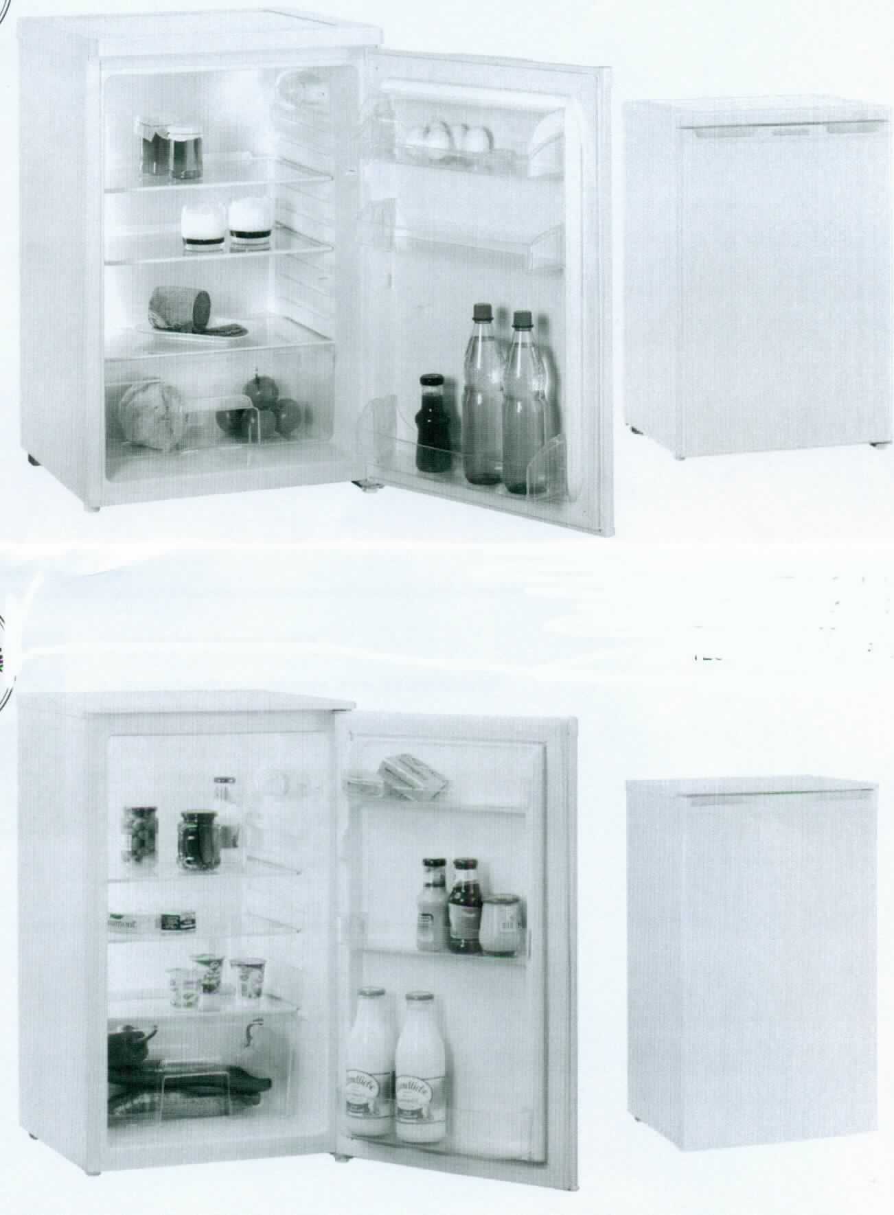 Tischkühlschrank,
- aus einem quaderförmigen Gehäuse (Abmessungen HxBxT: 845 x 545 x 570 mm) mit Tür, 
  Kompressorkühlung, Temperaturregler, drei Glasabstellflächen, Gemüsefach, drei Türablagen 
  und Eierablage (Abbildung siehe Anlage),
- mit einem Nutzinhalt von ca. 130 l und einem Gewicht von ca. 31 kg,
- zum Kühlen und Kühlhalten von Lebensmitteln.

"Kühlschrank, Haushaltskühlschrank, Kompressorkühlschrank, mit einem Inhalt von weniger als 340 l, Tischkühlschrank - Tischkühlschrank"