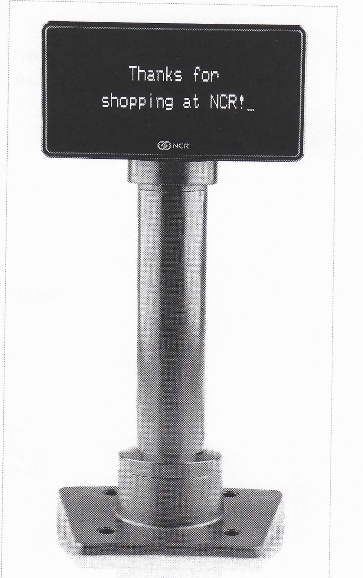Flüssigkristallanzeige (LCD) "NCR Realpos 2 x 20 Customer Display LED Black No Mount" 
Art. Nr. C0388614; VPN 5976-1300-9090
- aus einer zwischen zwei Glasplatten eingeschlossenen Flüssigkristallschicht mit passiver Matrix , 
  LED-Hintergrundbeleuchtung und Treiberelektronik in einem Gehäuse mit RS232- und USB-Anschluss 
  (Abmessungen 158,75 x 57,15 x 3,17 mm),
- ausschließlich zur Anzeige von Grafiken und alphanumerischen Zeichen (2 Linien, 20 Zeichen pro Linie).
(Abbildung s. Anlage)

"Elektrisches Sichtsignalgerät, Anzeigetafel mit Flüssigkristallanzeige (LCD) mit passiver Matrix, nicht für zivile Luftfahrzeuge"