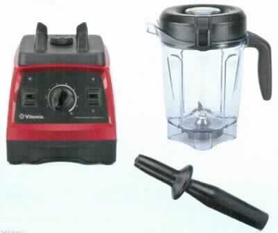Standmixer Vitamix Pro 300,
- aus einem Gehäuse (Abmessungen BxHxT: 196 x 442 x 239 mm) in Form eines Sockels mit eingebautem 
  Elektromotor, Start-/Stop-Schalter, Puls-Taste sowie einem Drehknopf zur Geschwindigkeitsregulierung, 
  mit abnehmbarem Mixbehälter aus Glas mit 4-fach Edelstahlmesser, Deckel und Stößel 
  (Abbildung siehe Anlage),
- mit einer Leistung von max. 1400 Watt,
- zum Zerkleinern und Mischen von Lebensmitteln im Haushalt,
- in einer gemeinsamen Verkaufsumschließung mit Bedienungsanleitung, Kochbuch und DVD (Beipack).
Der Standmixer bestimmt den Charakter des Ganzen.

"Elektromechanisches Haushaltsgerät mit eingebautem Elektromotor, Lebensmittelzerkleinerungs- und -mischgerät (Warenzusammenstellung aus Standmixer -charakterbestimmend- und Beipack) - Standmixer"
