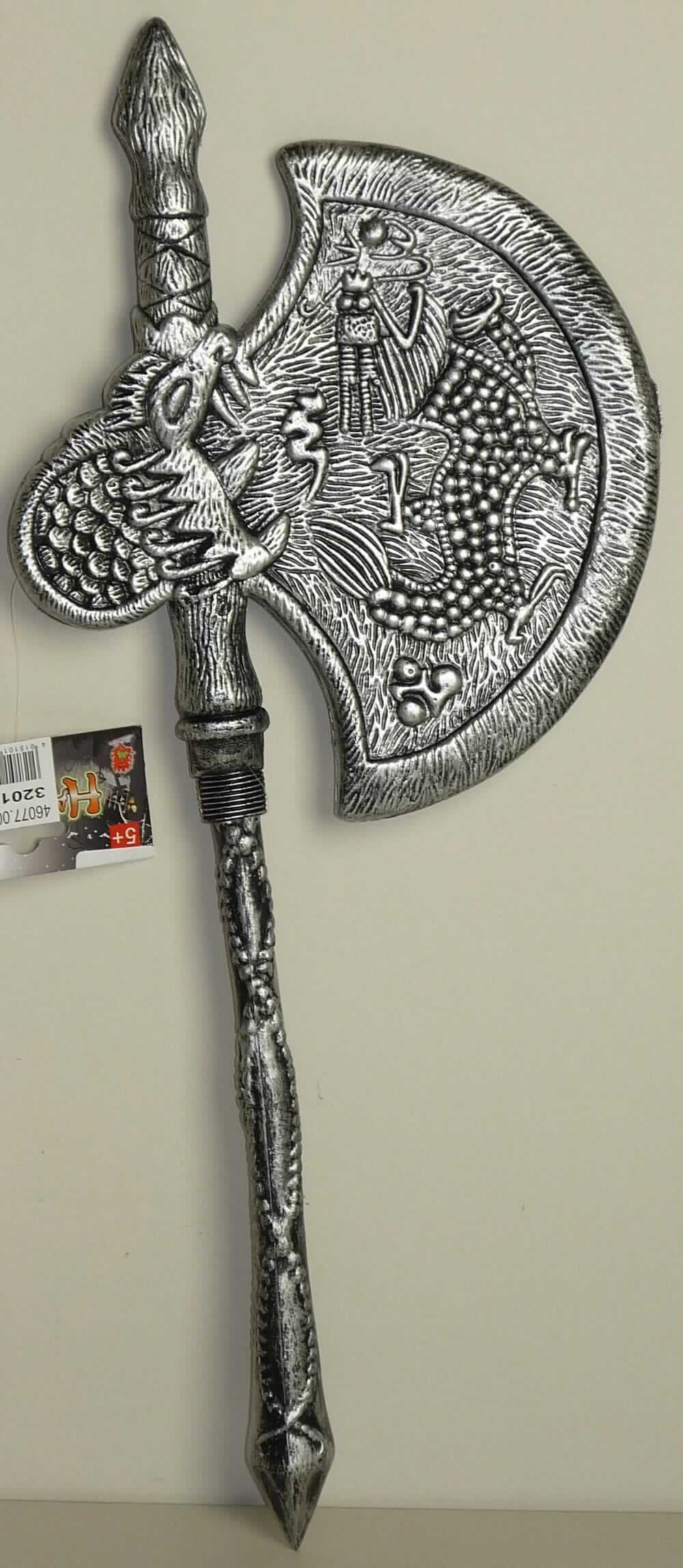 Es handelt sich um eine ca. 61 cm lange, vollkommen aus Kunststoff bestehende Spielzeug-
waffe in Form einer Streitaxt (sog. "Ritter Axt; 46077.00"). Die Ware dient der spielerischen 
Unterhaltung von Kindern und Erwachsenen.

Zolltariflich handelt es sich um "anderes als zuvor in der Position 9503 erfasstes Spielzeug,
Spielzeugwaffe, nicht aus Holz handgearbeitet".