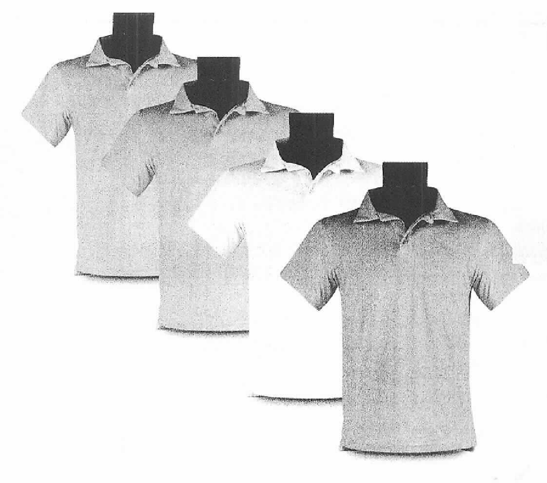 Hemd, sog. Basic Soft Polo, unisex, Größe S, Foto siehe Anlage,
- aus ca. 0,6 mm dicken, einfarbigen Gewirken aus lt. Antrag 100 % Polyester (synthetische Chemiefasern); 
  mit durchschnittlich mehr als 10 Maschen je linearen Zentimeter in jeder Richtung, 
- über die Taille reichend (Rückenlänge: ca. 72 cm), vorn etwas kürzer gearbeitet,
- mit Umlegekragen,
- vorn mit einer kurzen Öffnung mit Knopfverschluss von links auf rechts (Männerkleidung),
- mit kurzen Ärmeln,
- am unteren Rand gesäumt. 

"Hemd aus Gewirken, für Männer, aus synthetischen Chemiefasern"